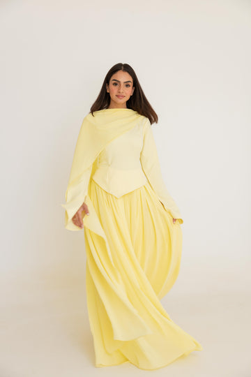 Sophia Dress - Butter Yellow