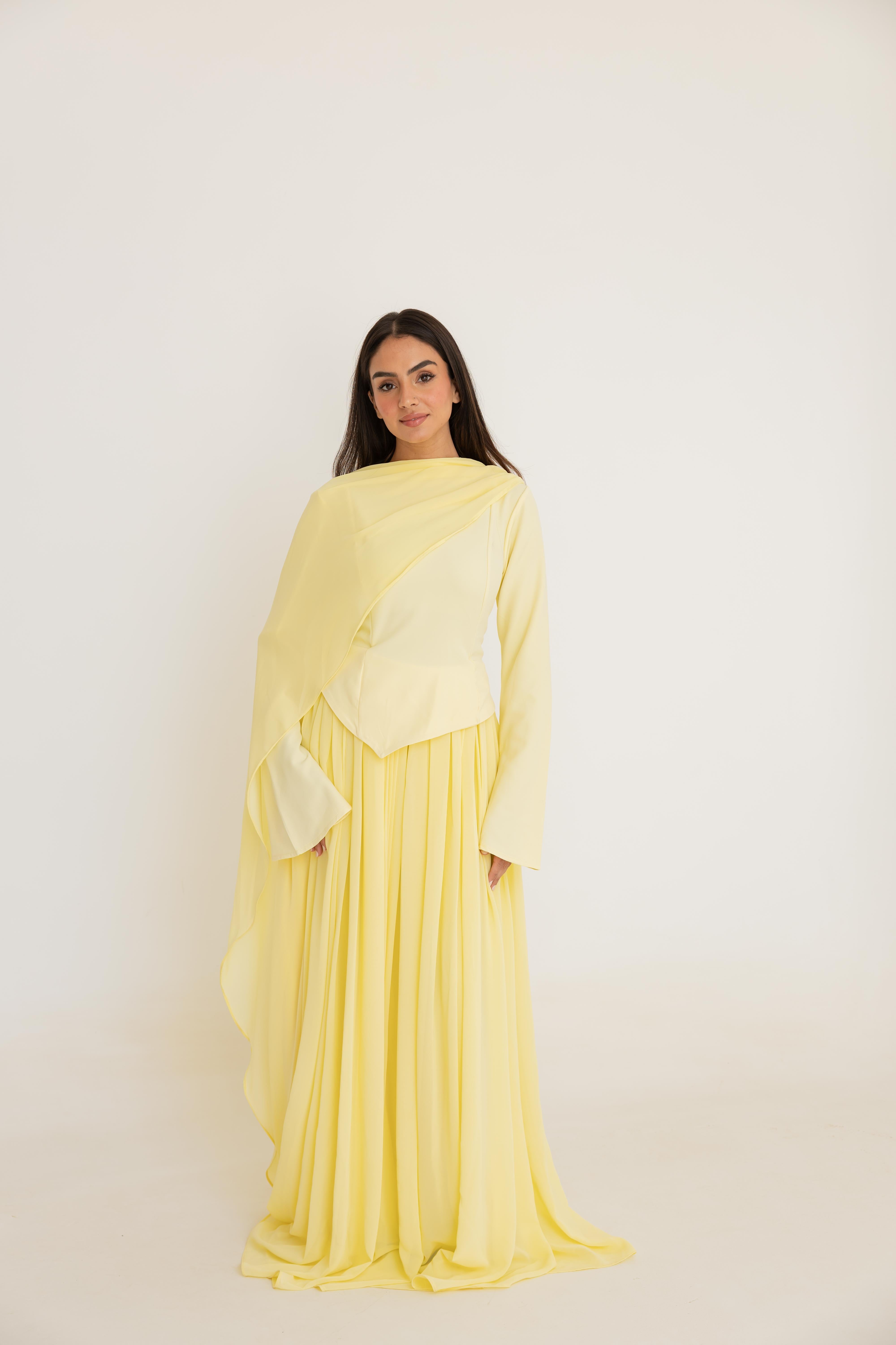 Sophia Dress - Butter Yellow