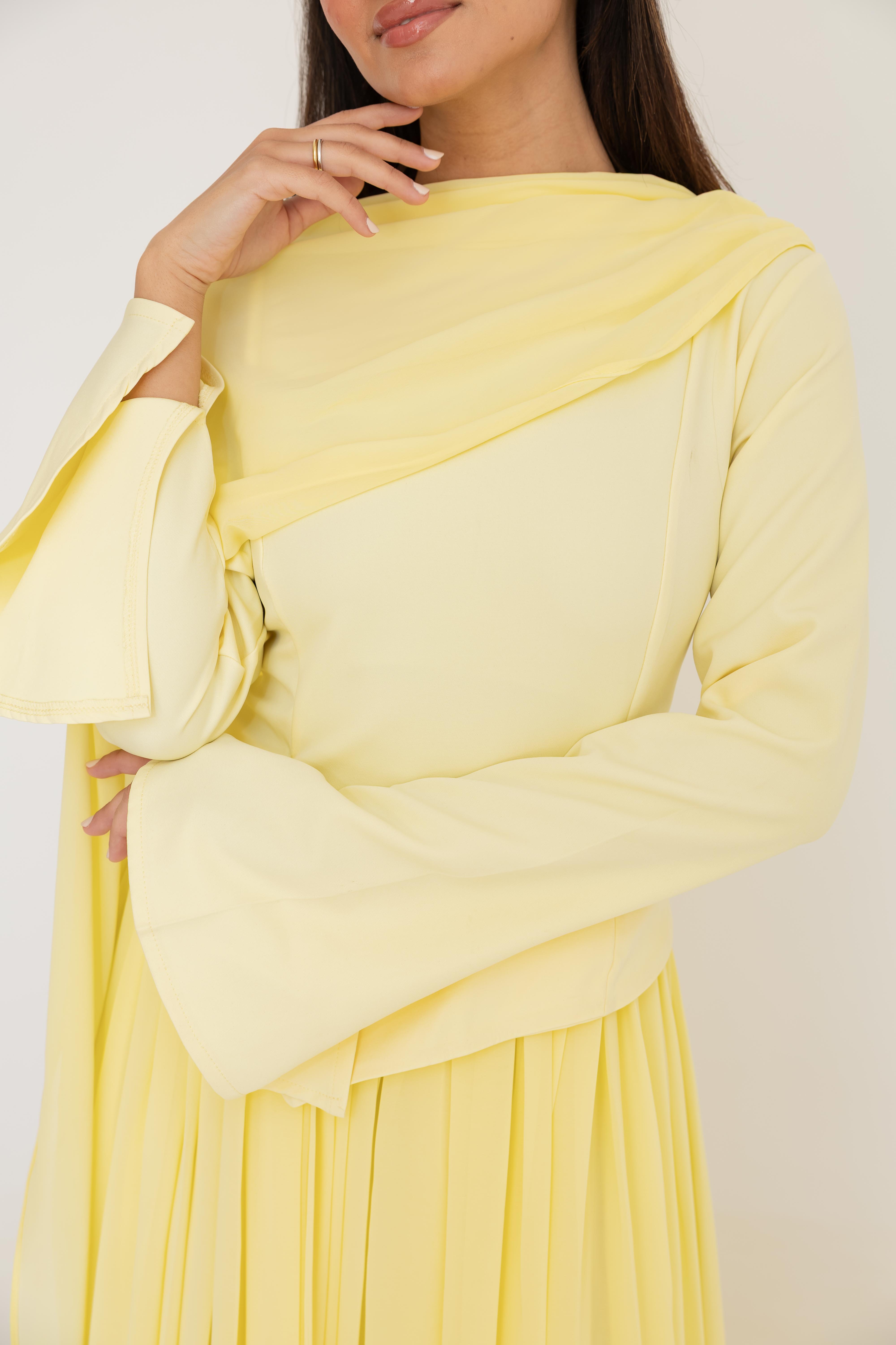 Sophia Dress - Butter Yellow