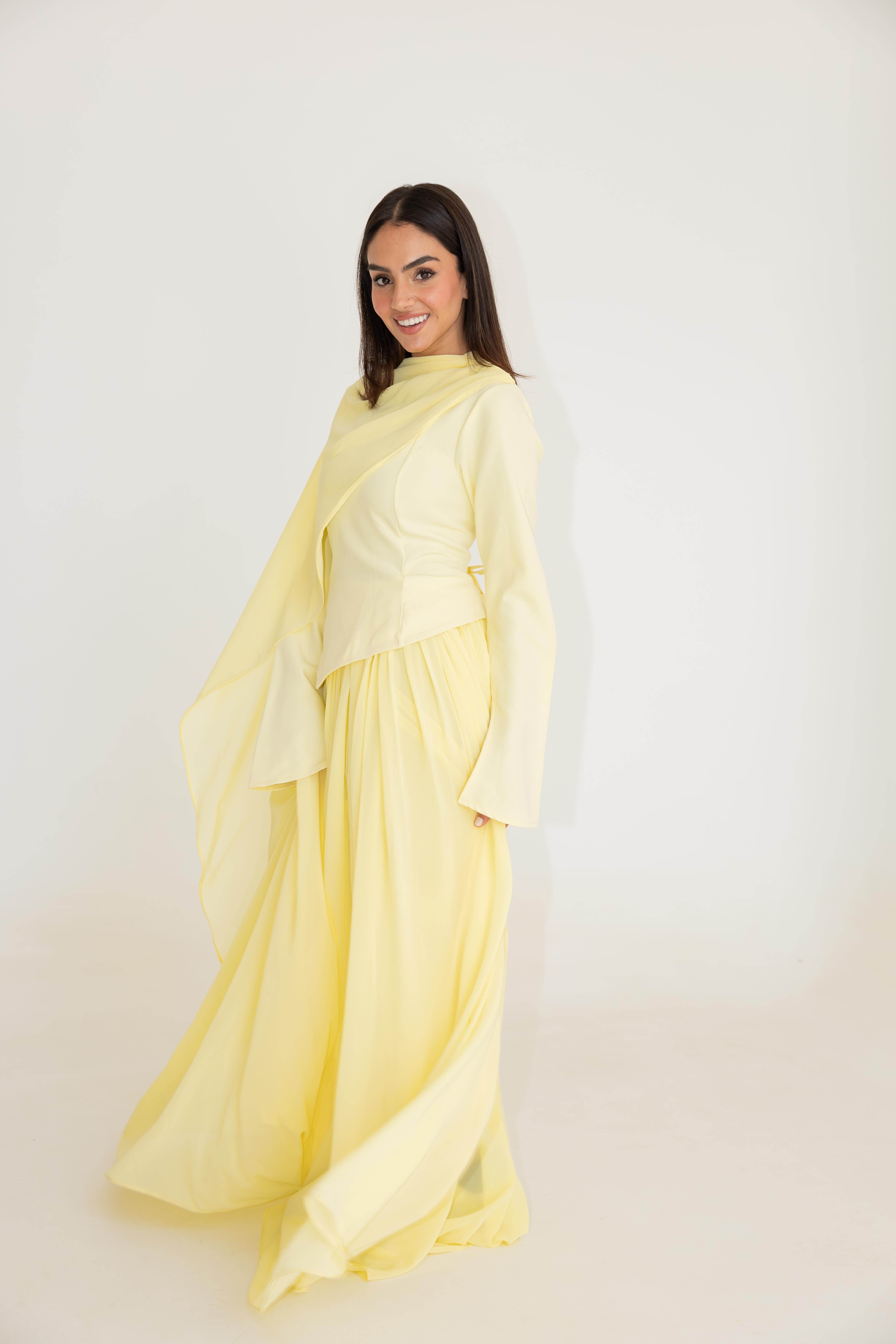 Sophia Dress - Butter Yellow
