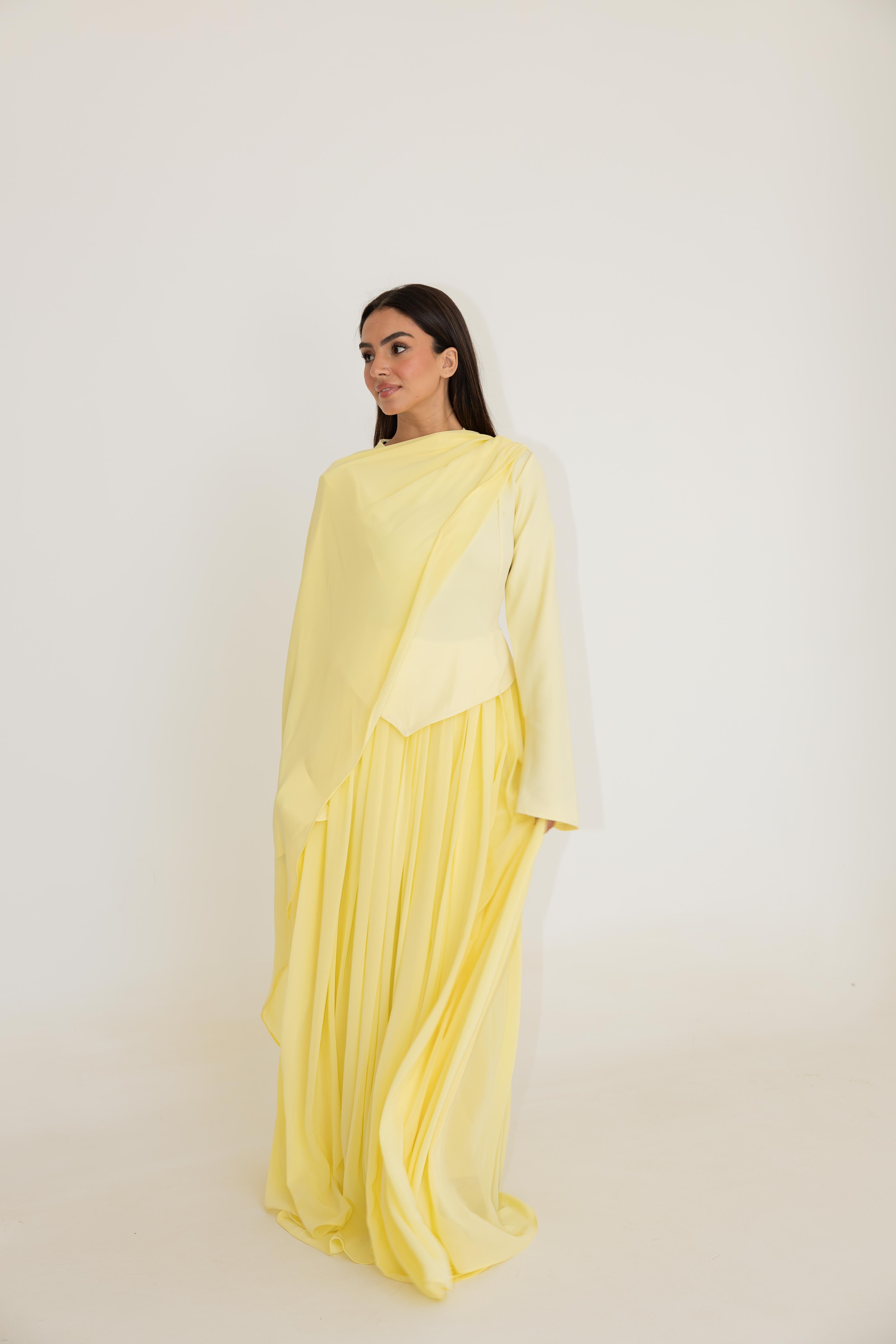 Sophia Dress - Butter Yellow