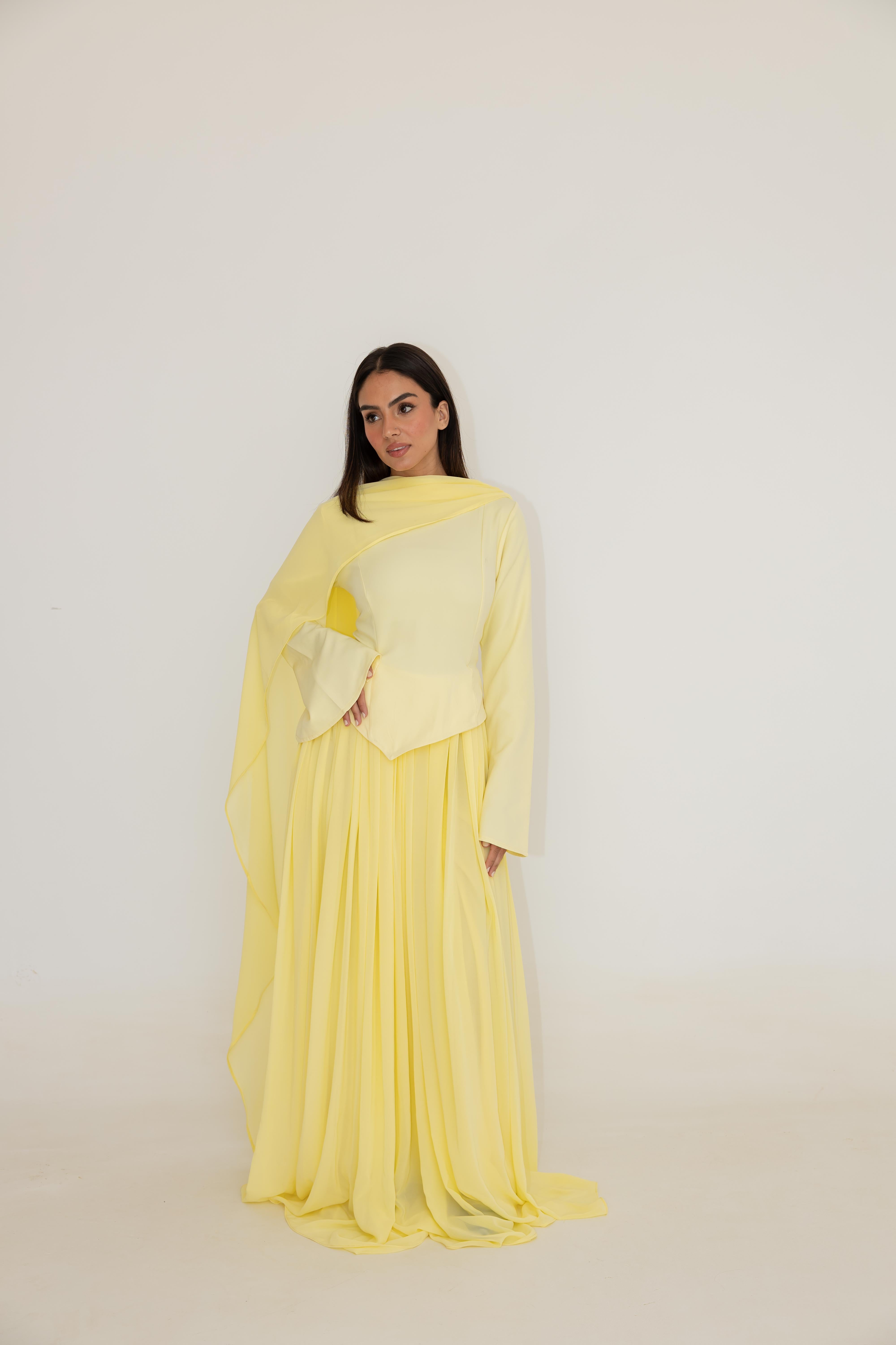 Sophia Dress - Butter Yellow
