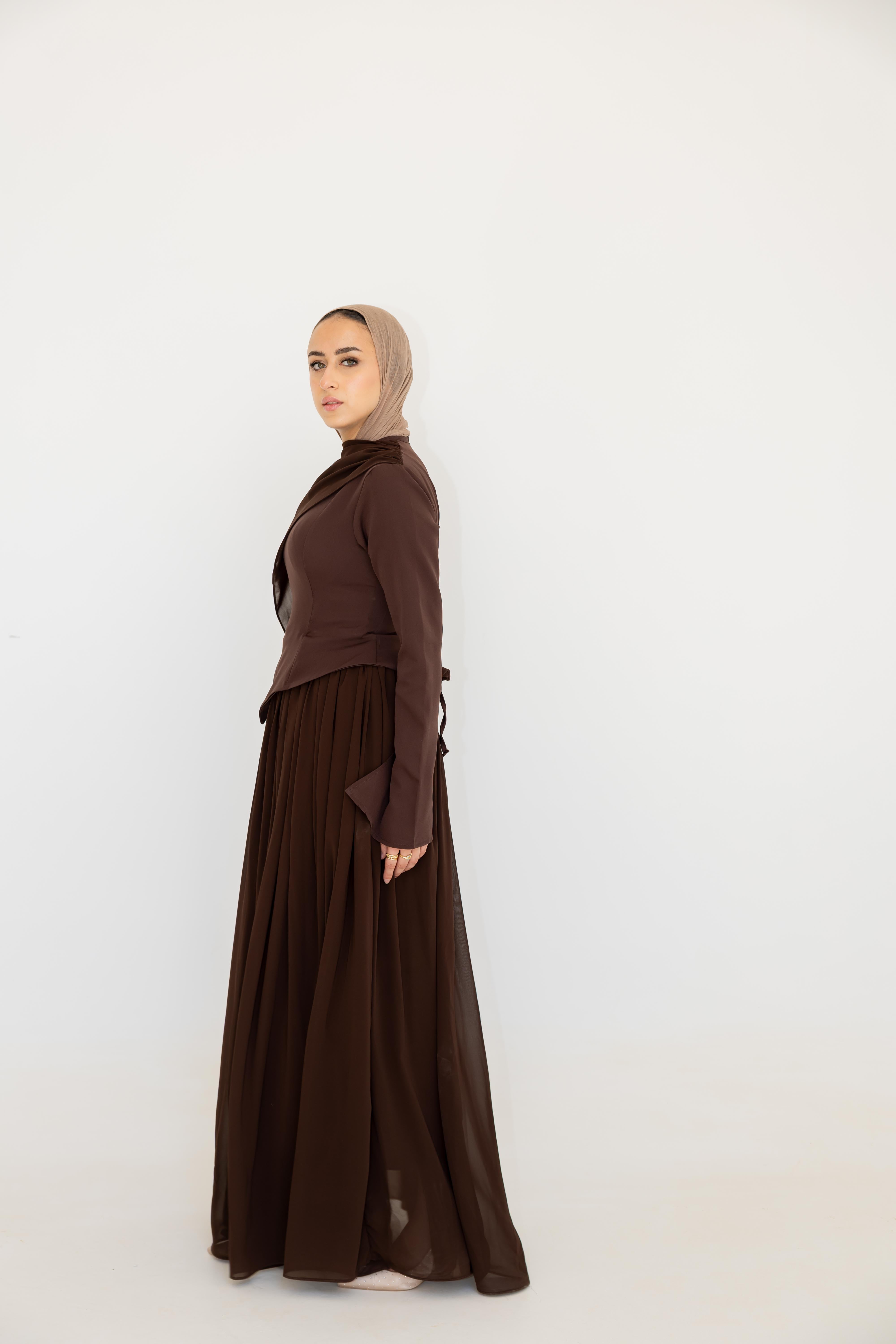 Sophia Dress - Brown