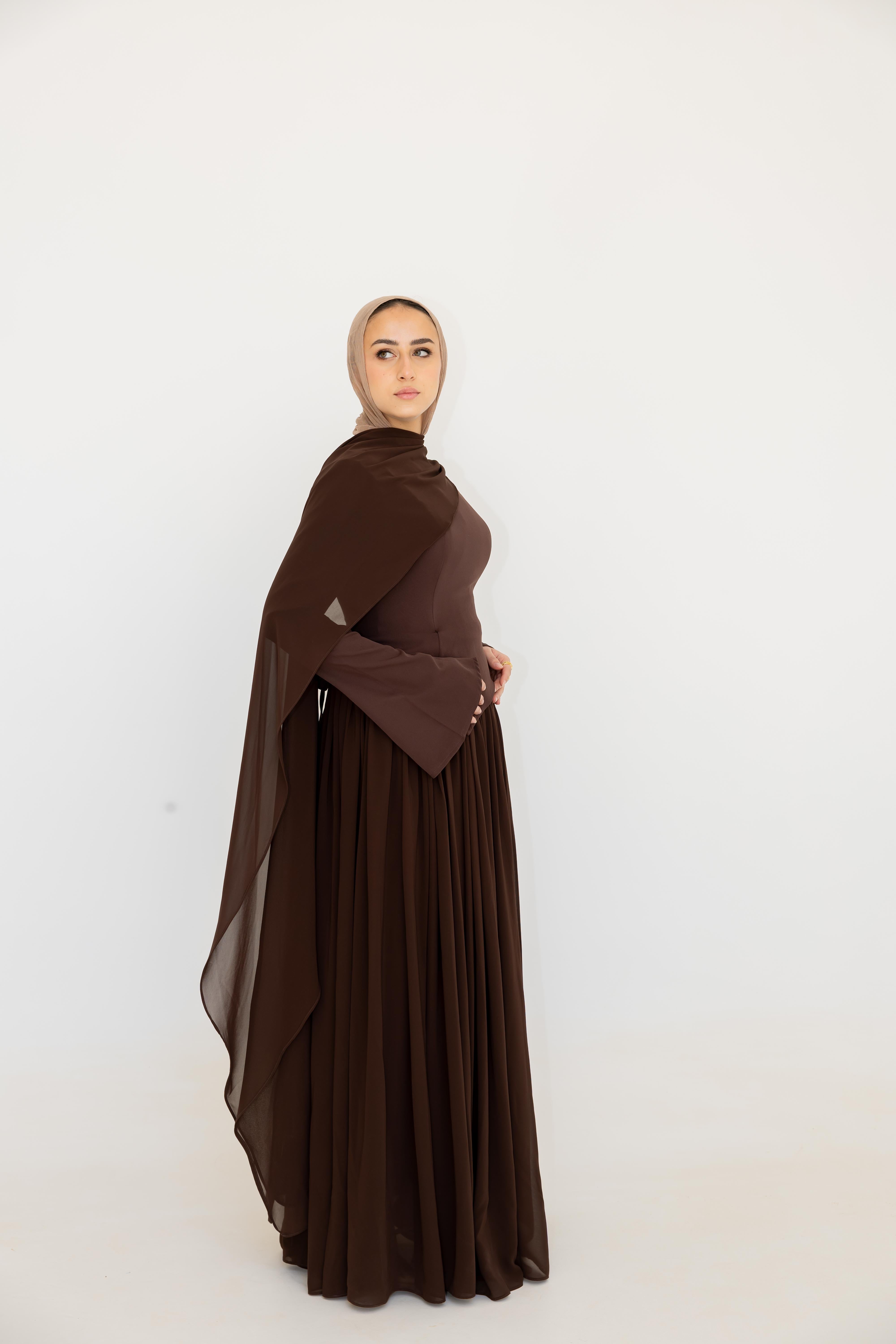 Sophia Dress - Brown