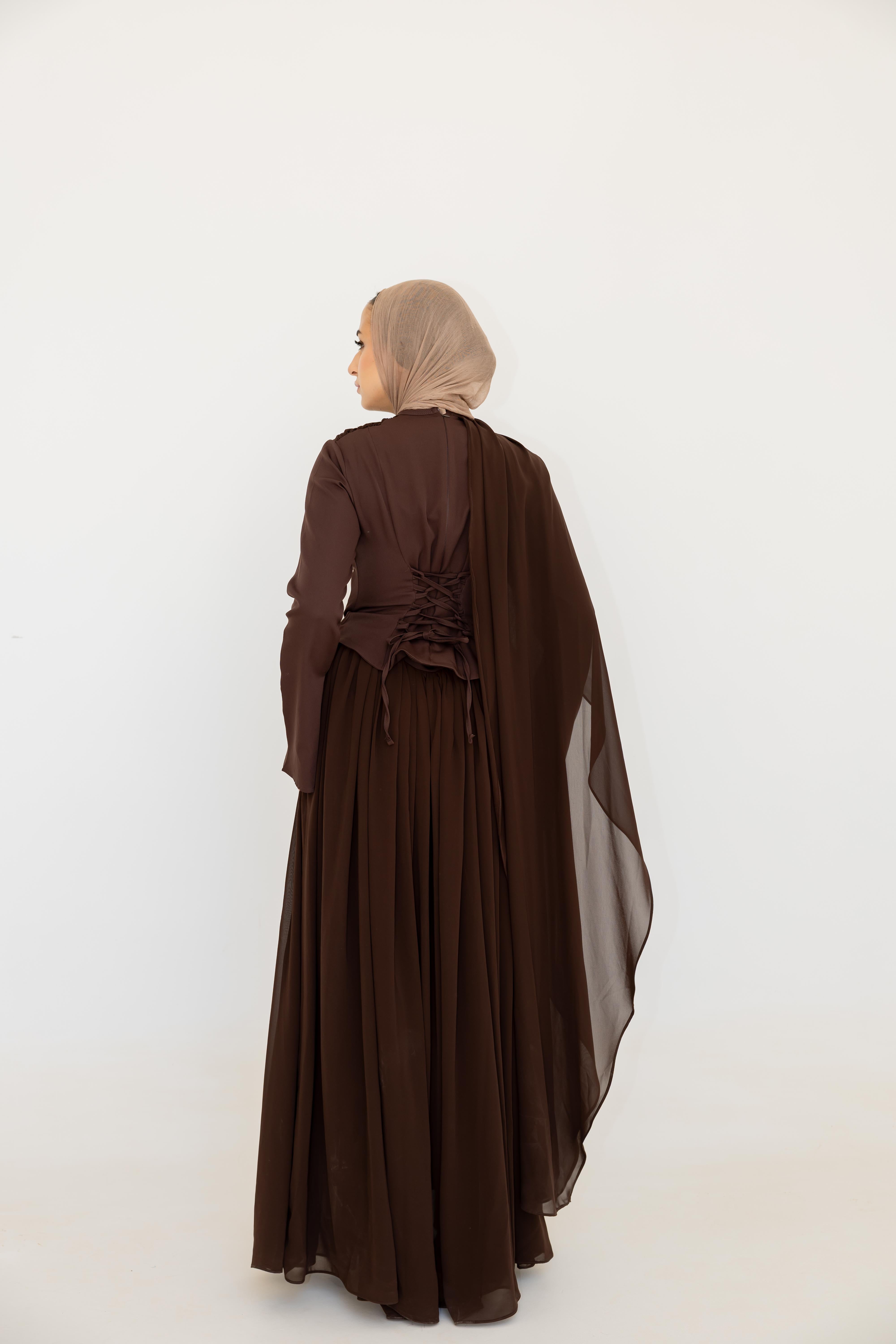Sophia Dress - Brown