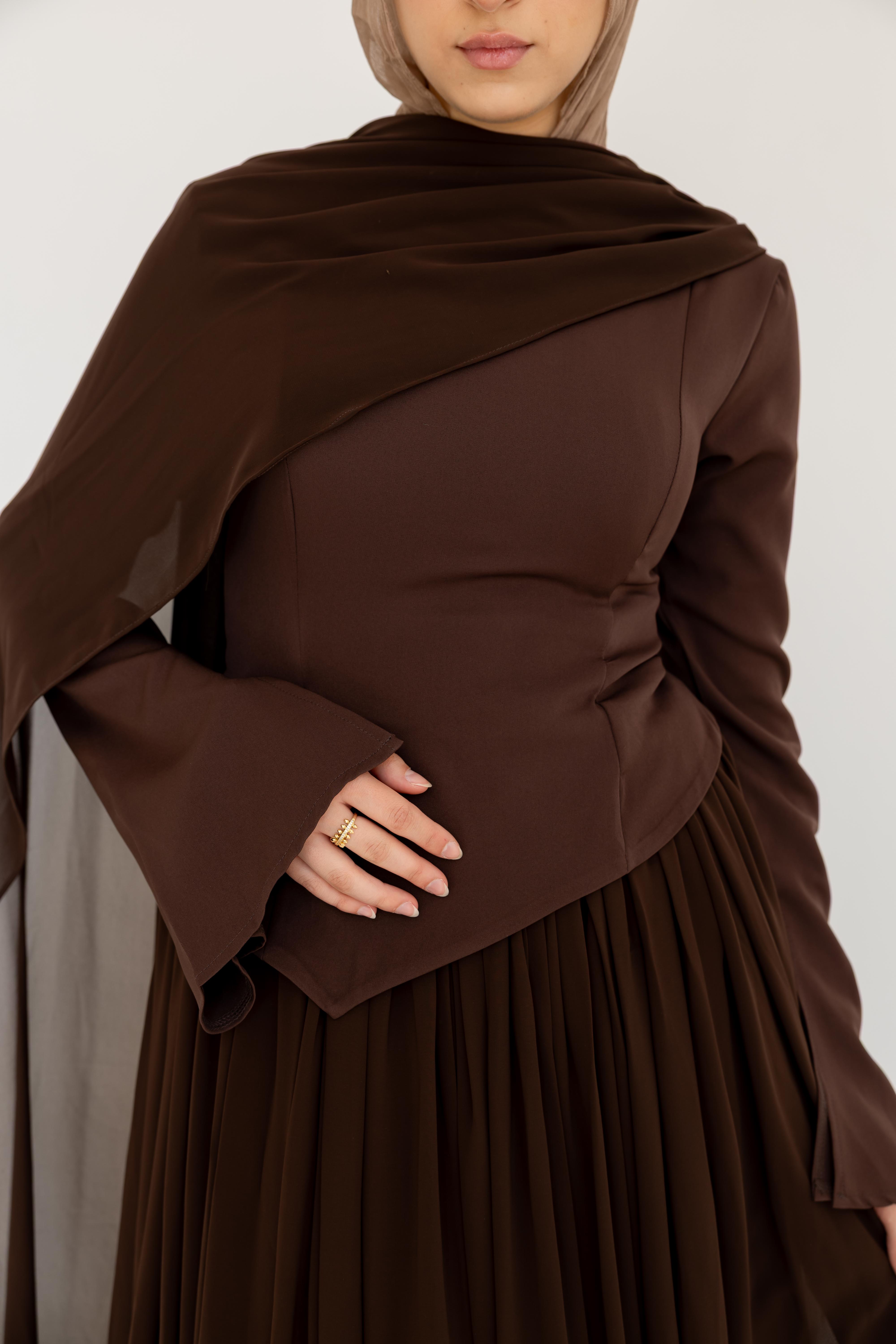 Sophia Dress - Brown
