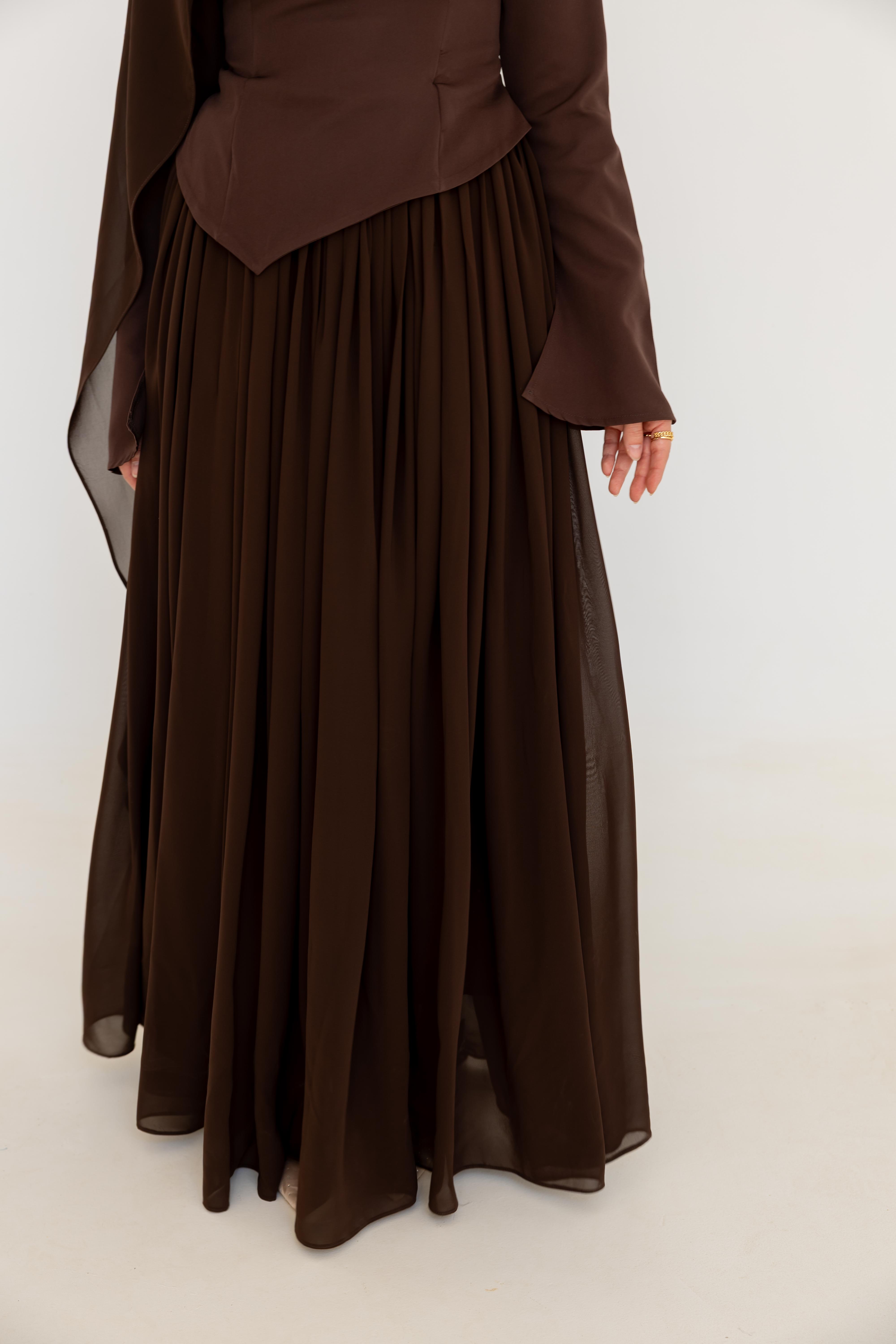 Sophia Dress - Brown