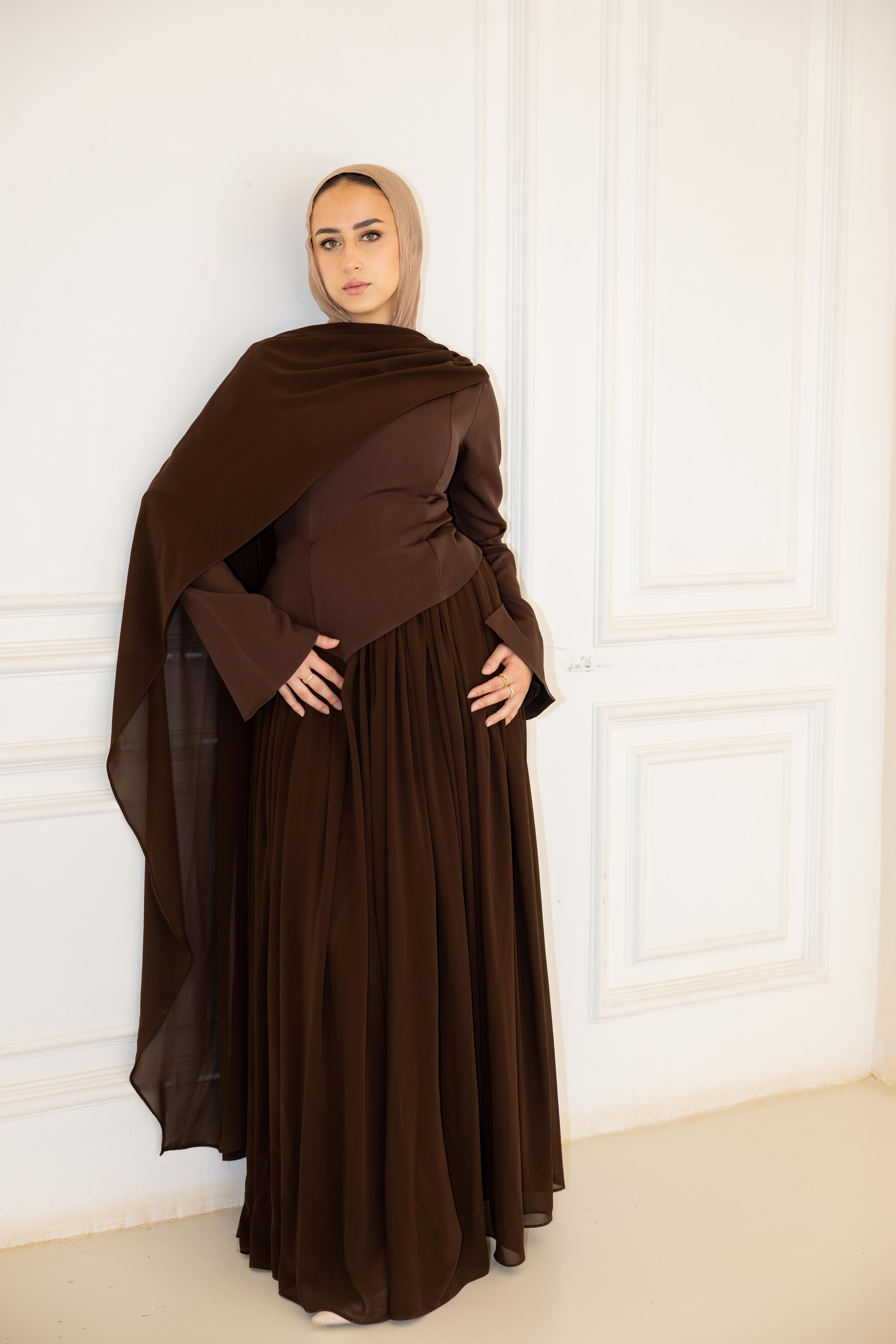 Sophia Dress - Brown
