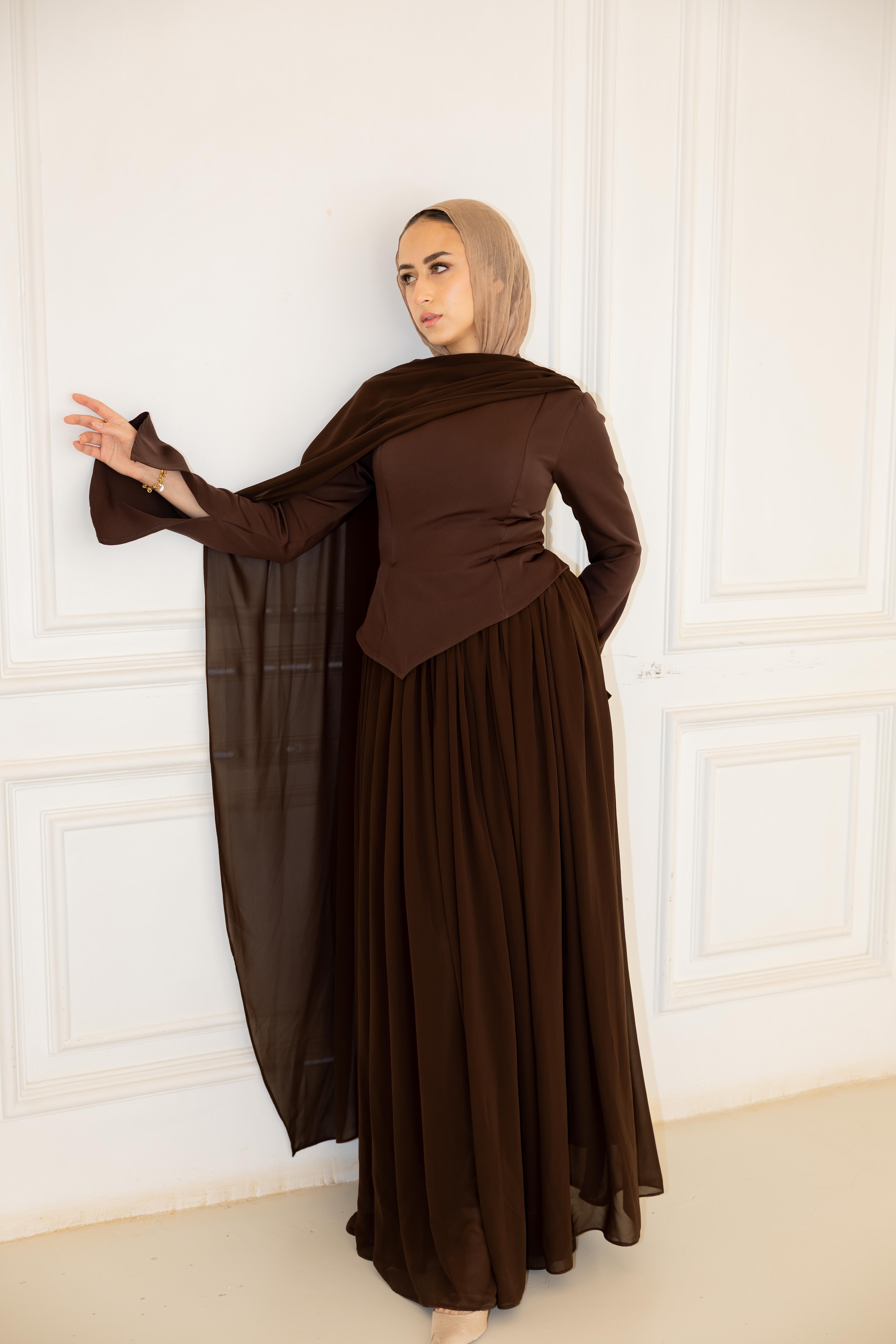 Sophia Dress - Brown