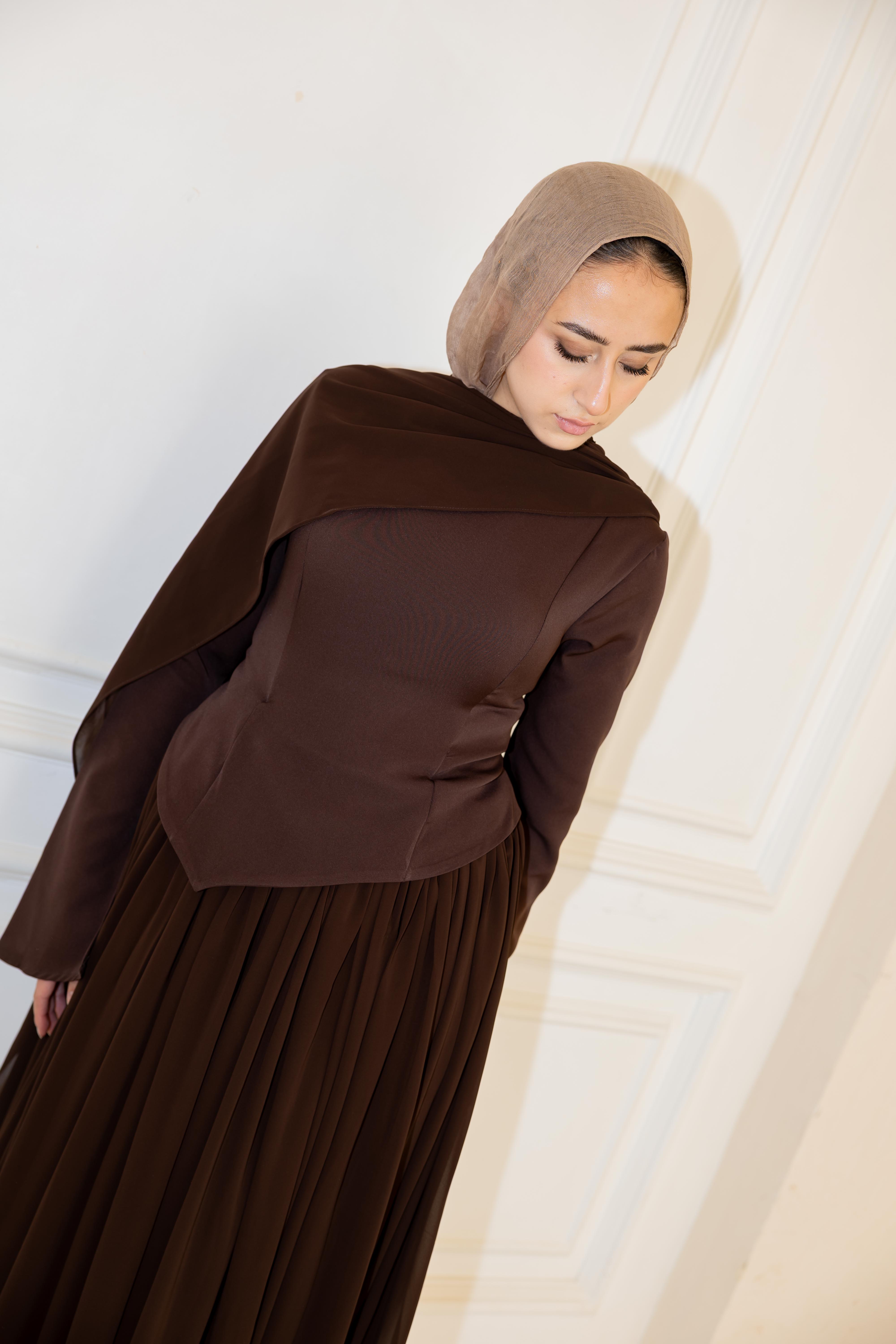 Sophia Dress - Brown