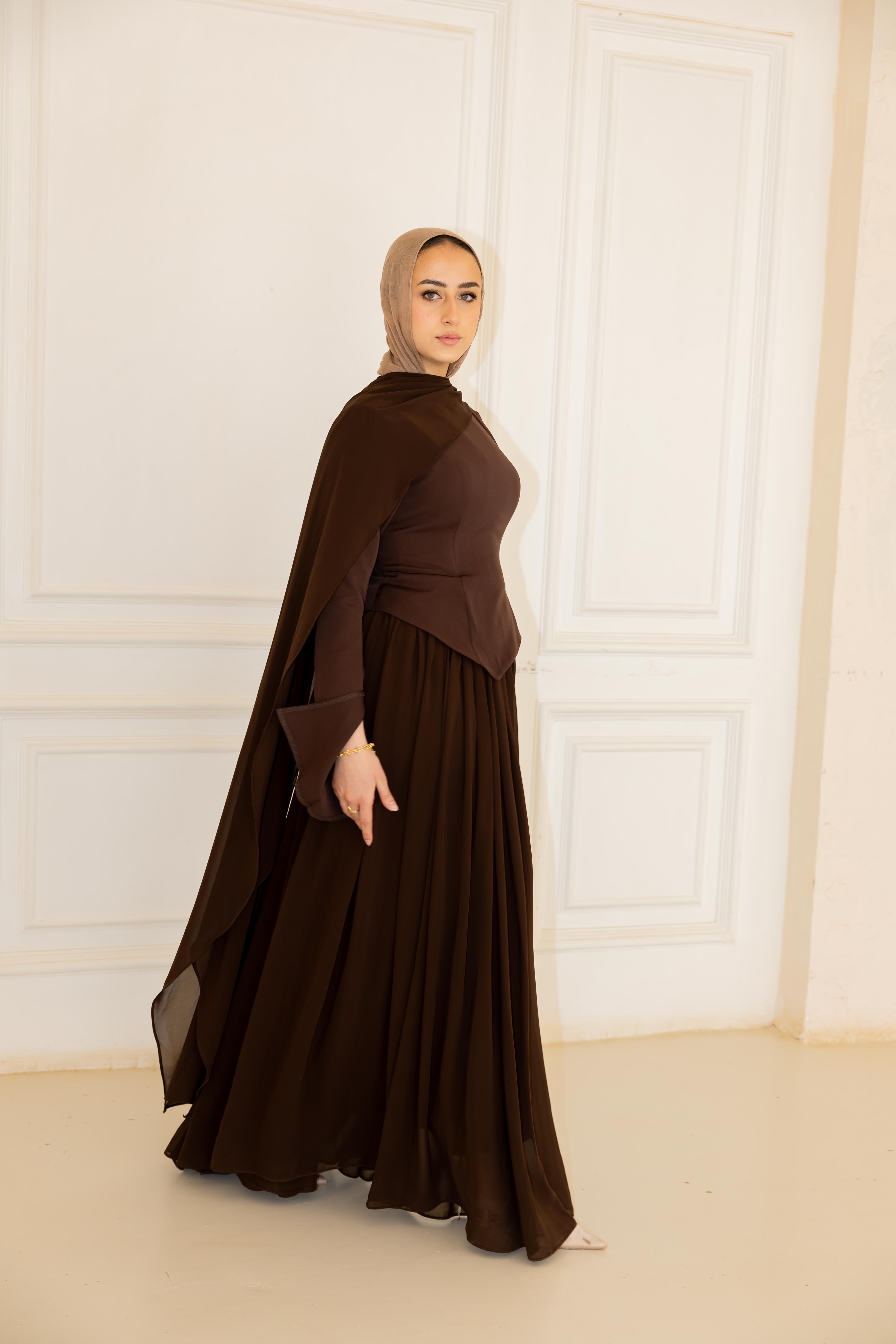 Sophia Dress - Brown