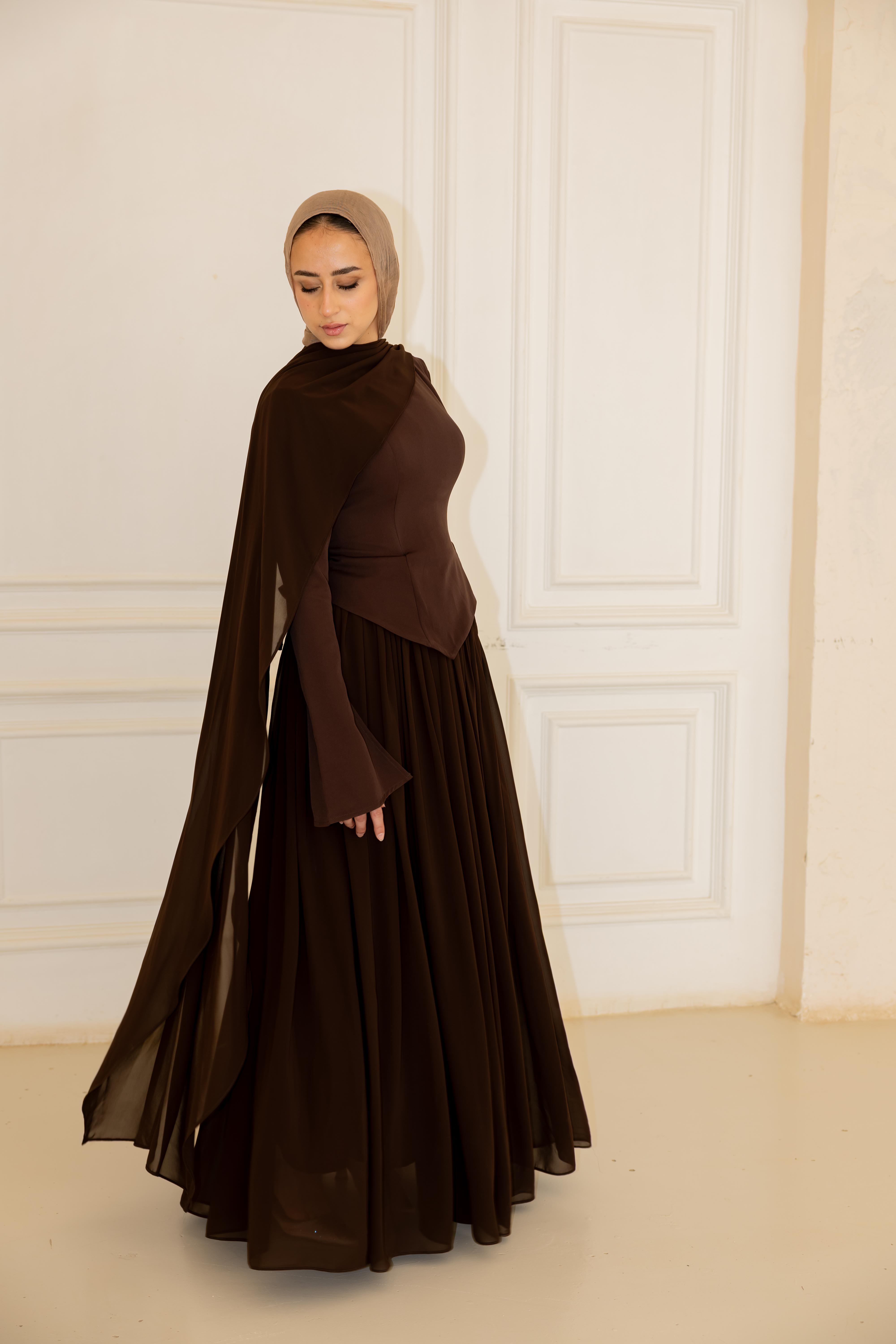 Sophia Dress - Brown
