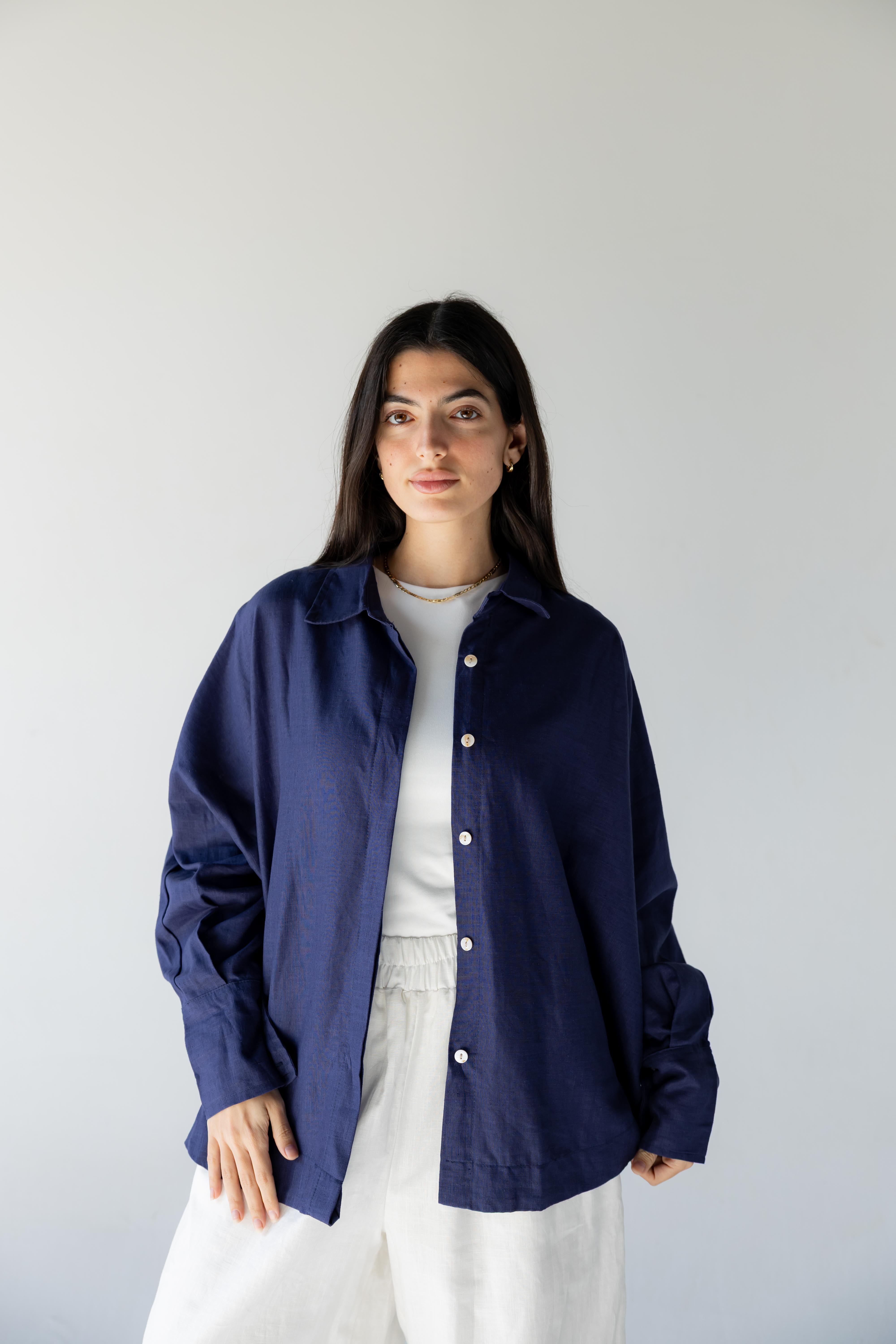 Plain Shirt - Navy