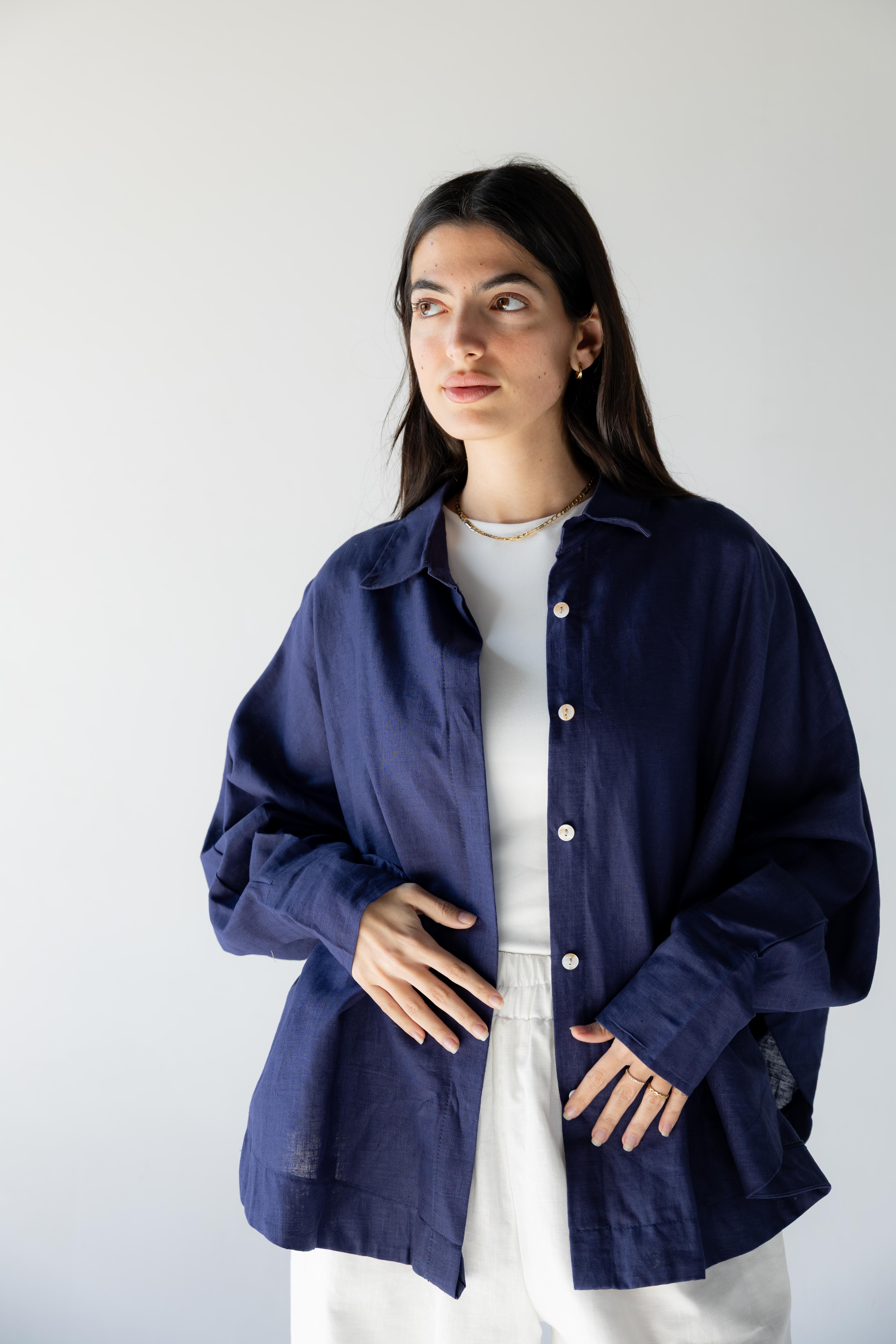 Plain Shirt - Navy