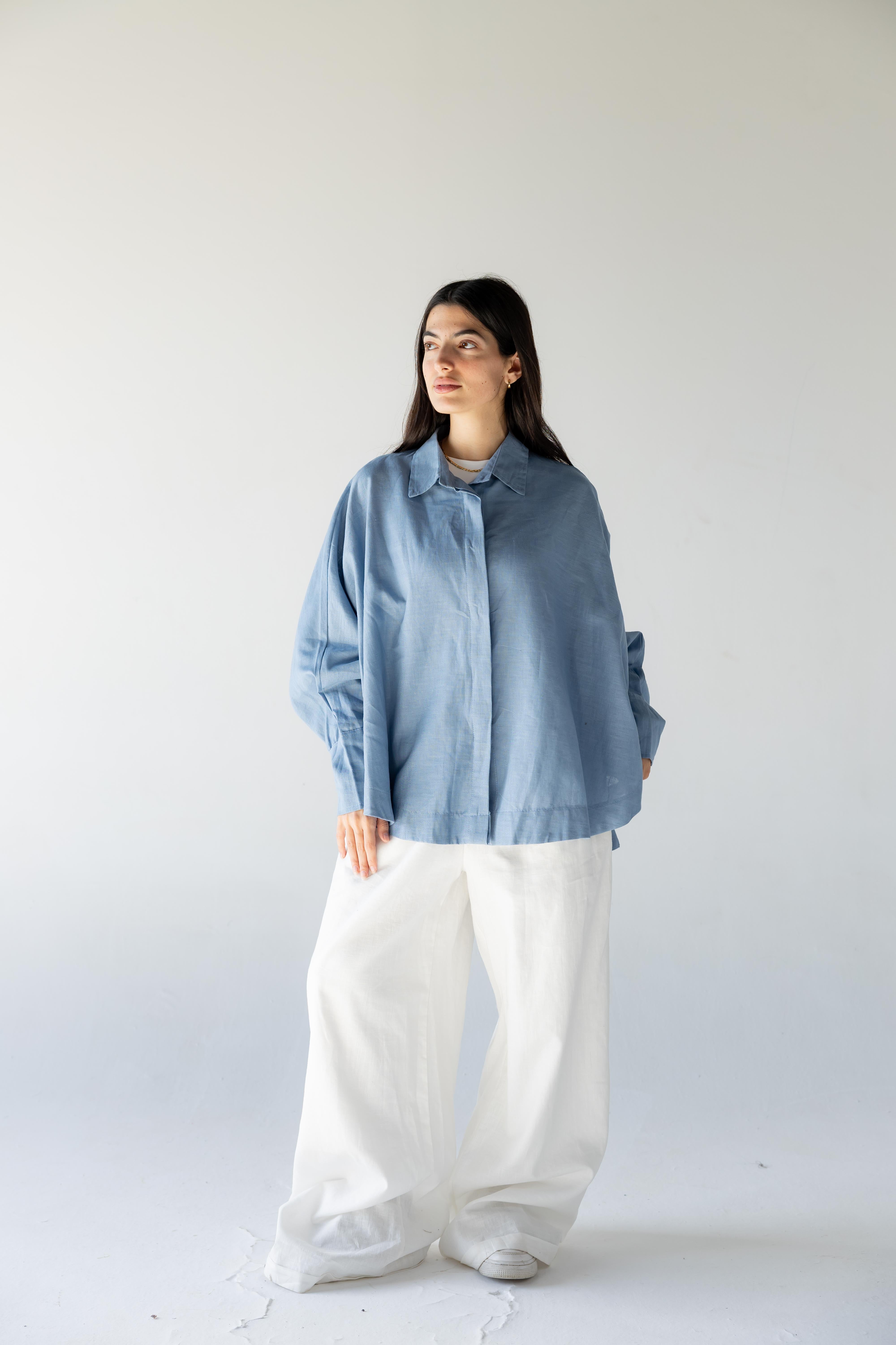 Plain Shirt - Light Blue