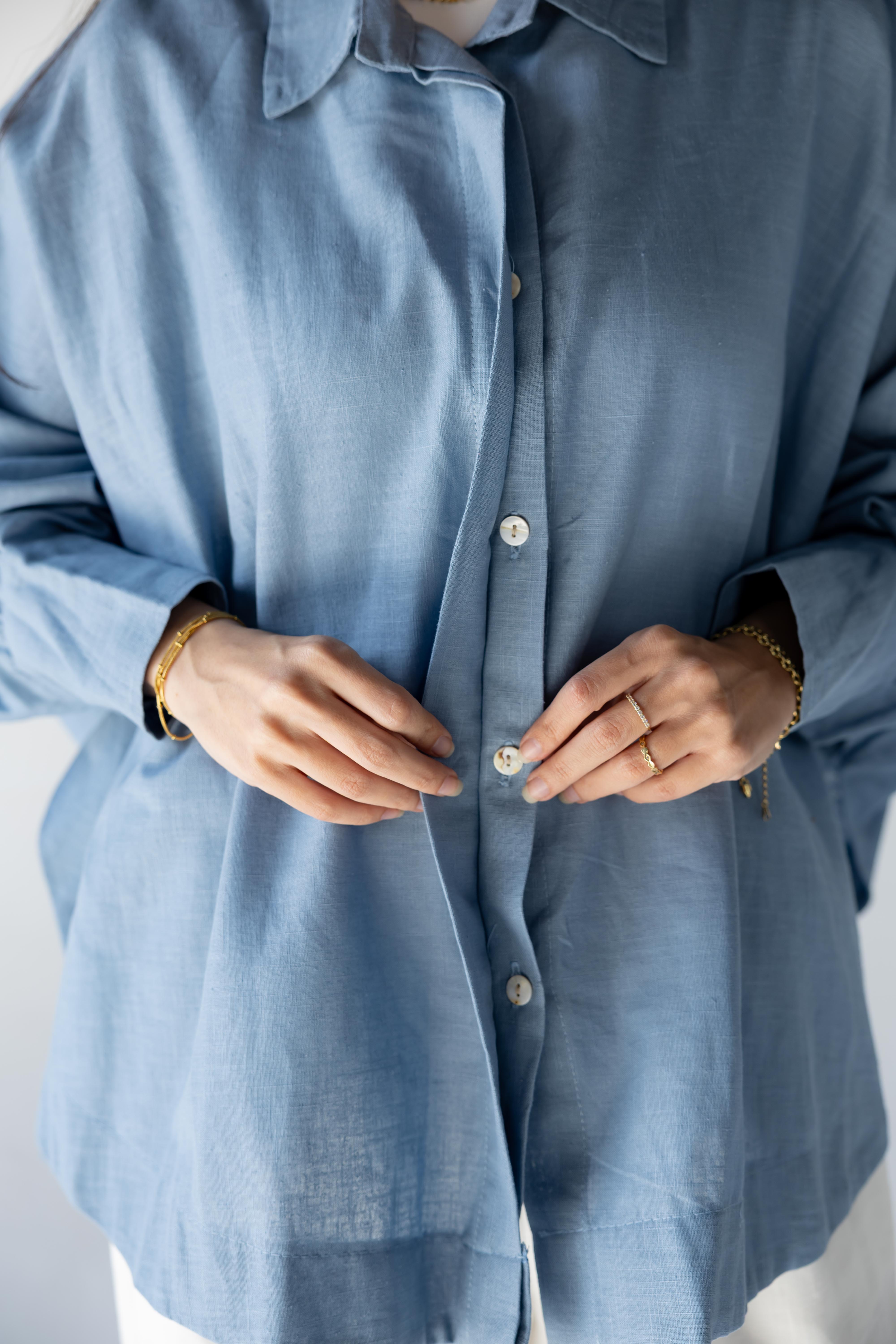 Plain Shirt - Light Blue