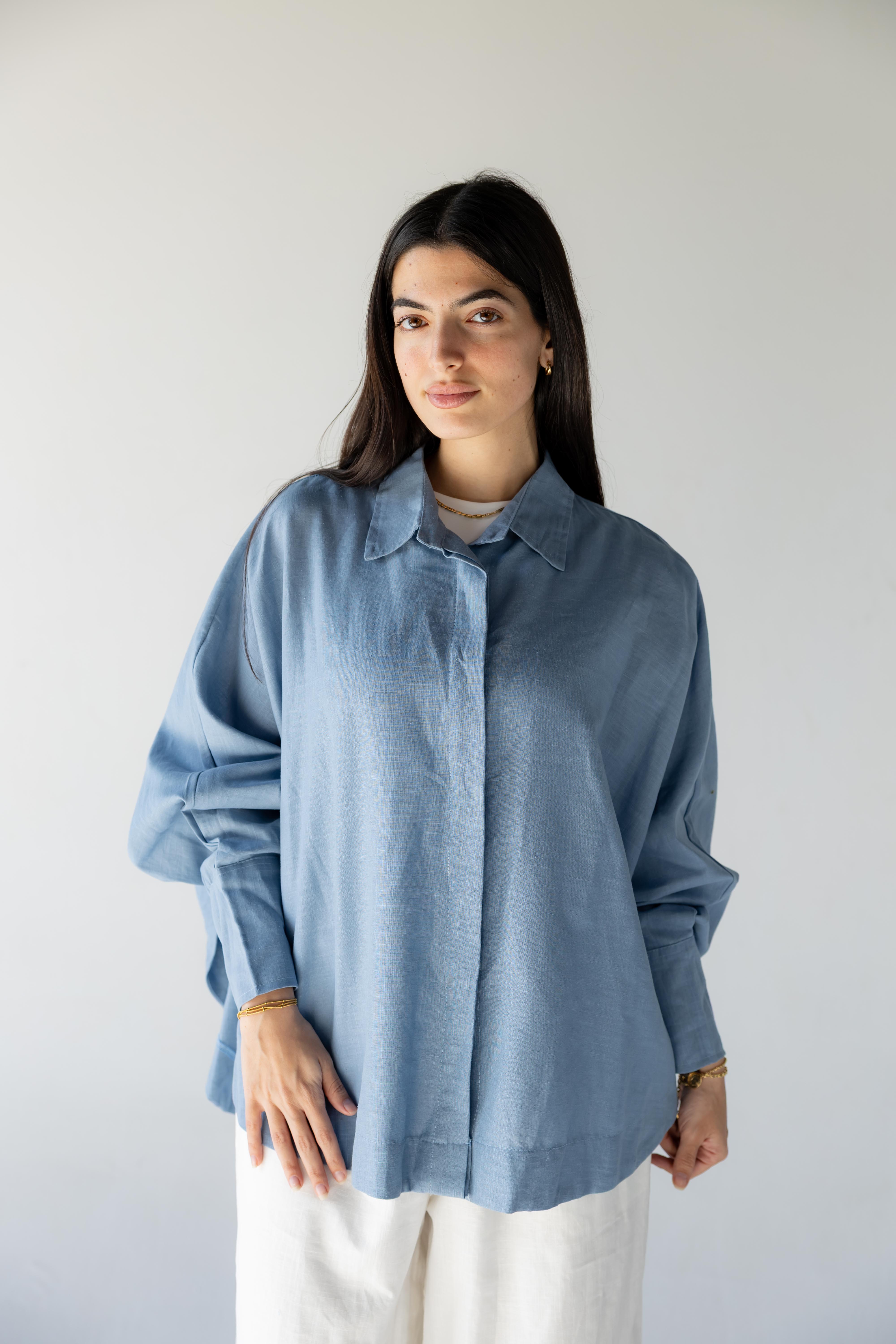 Plain Shirt - Light Blue