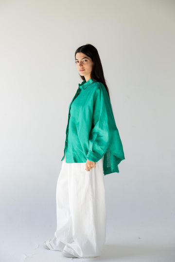 Plain Shirt - Emerald Green