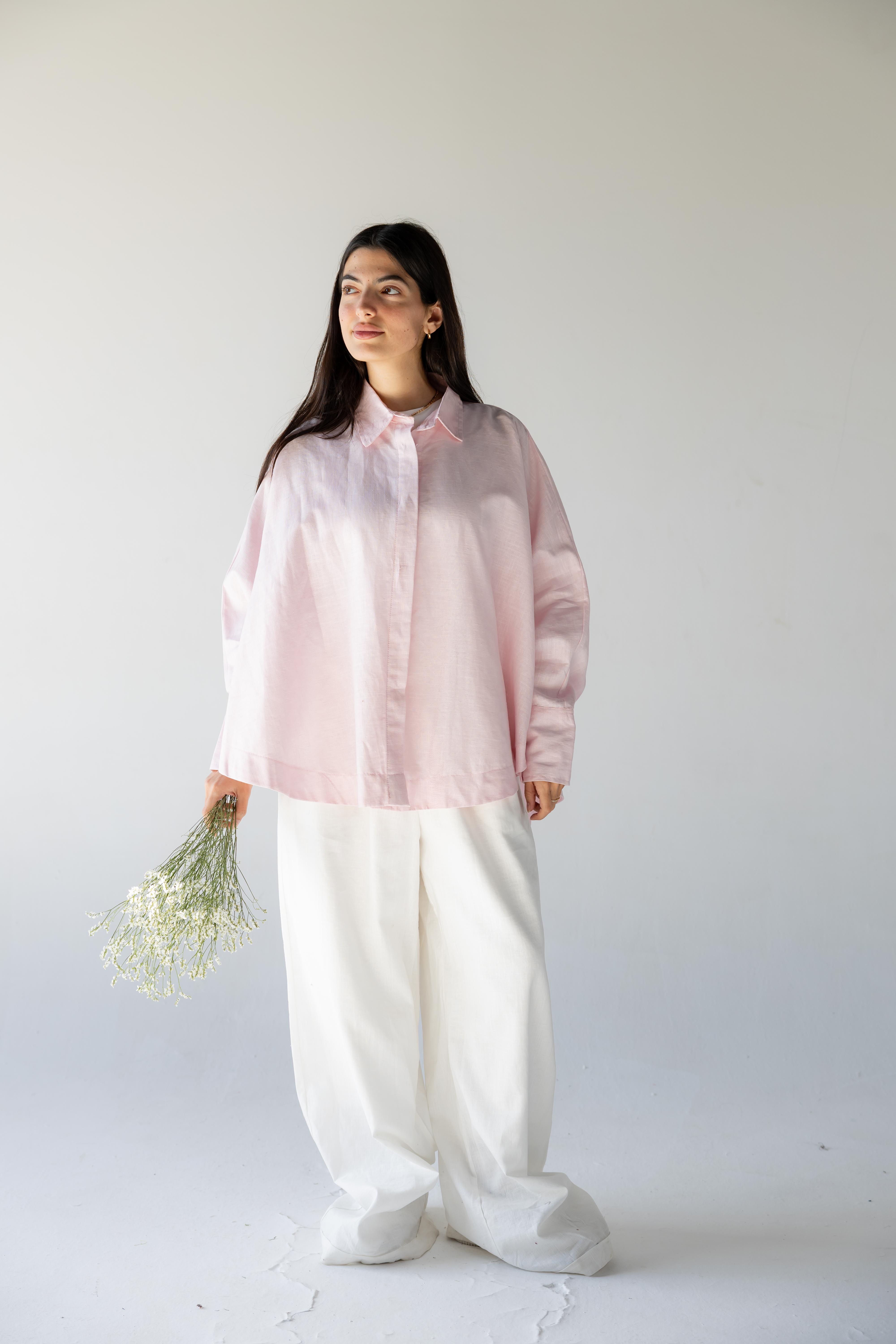Plain Shirt - Baby pink