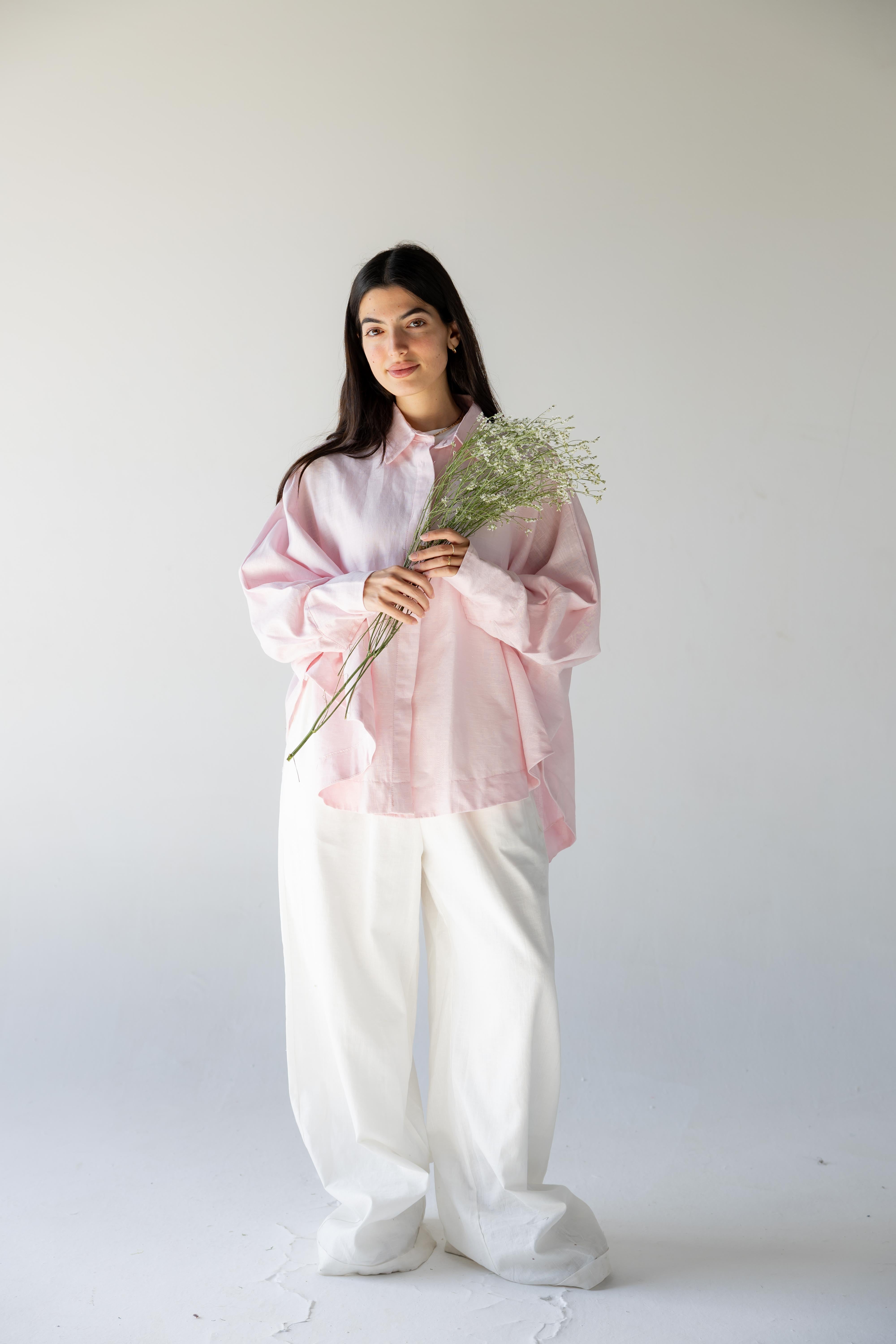 Plain Shirt - Baby pink