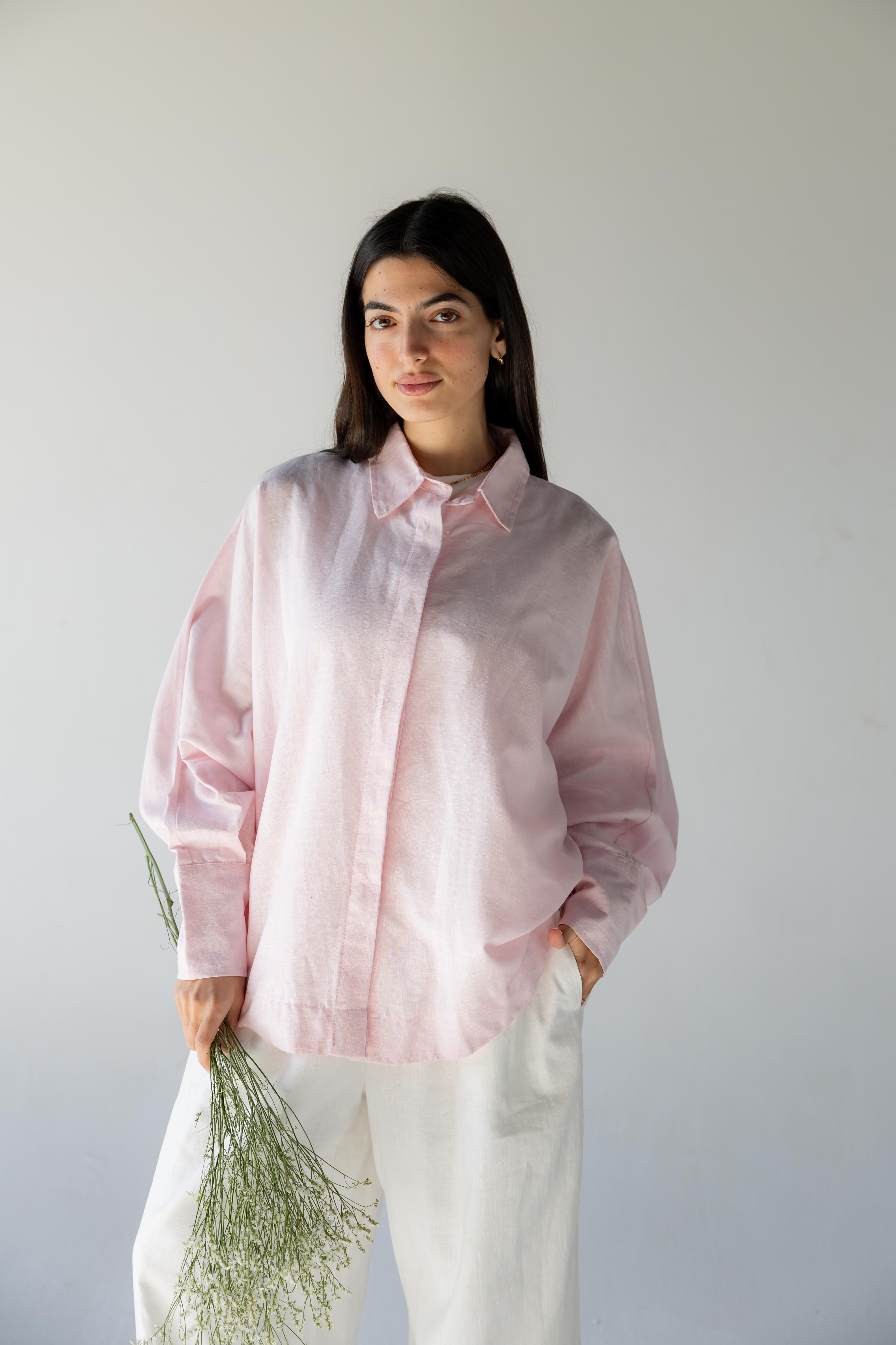 Plain Shirt - Baby pink