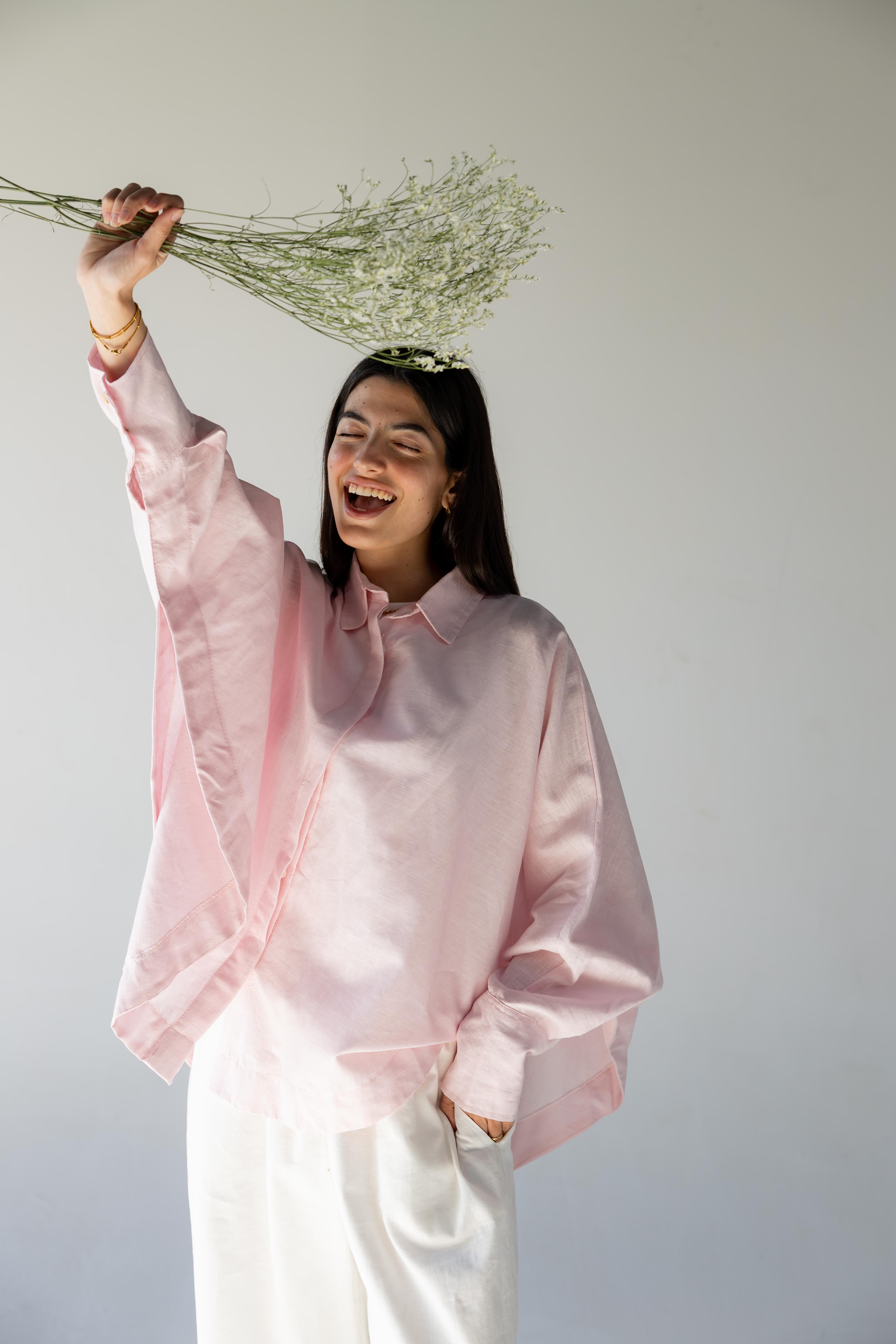 Plain Shirt - Baby pink