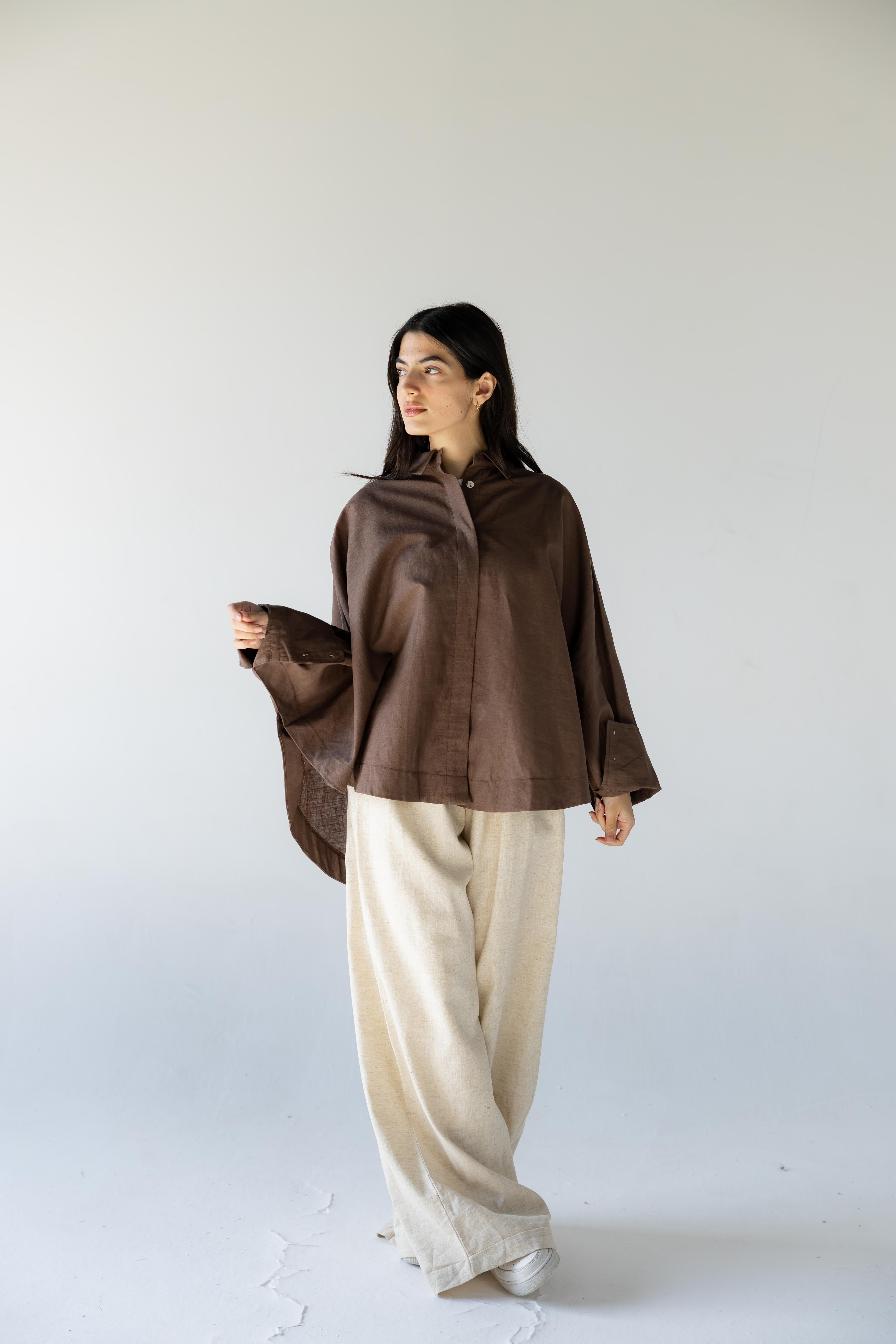 Plain Shirt - Brown