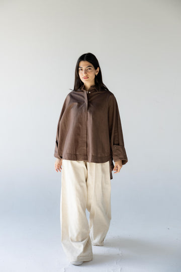 Plain Shirt - Brown