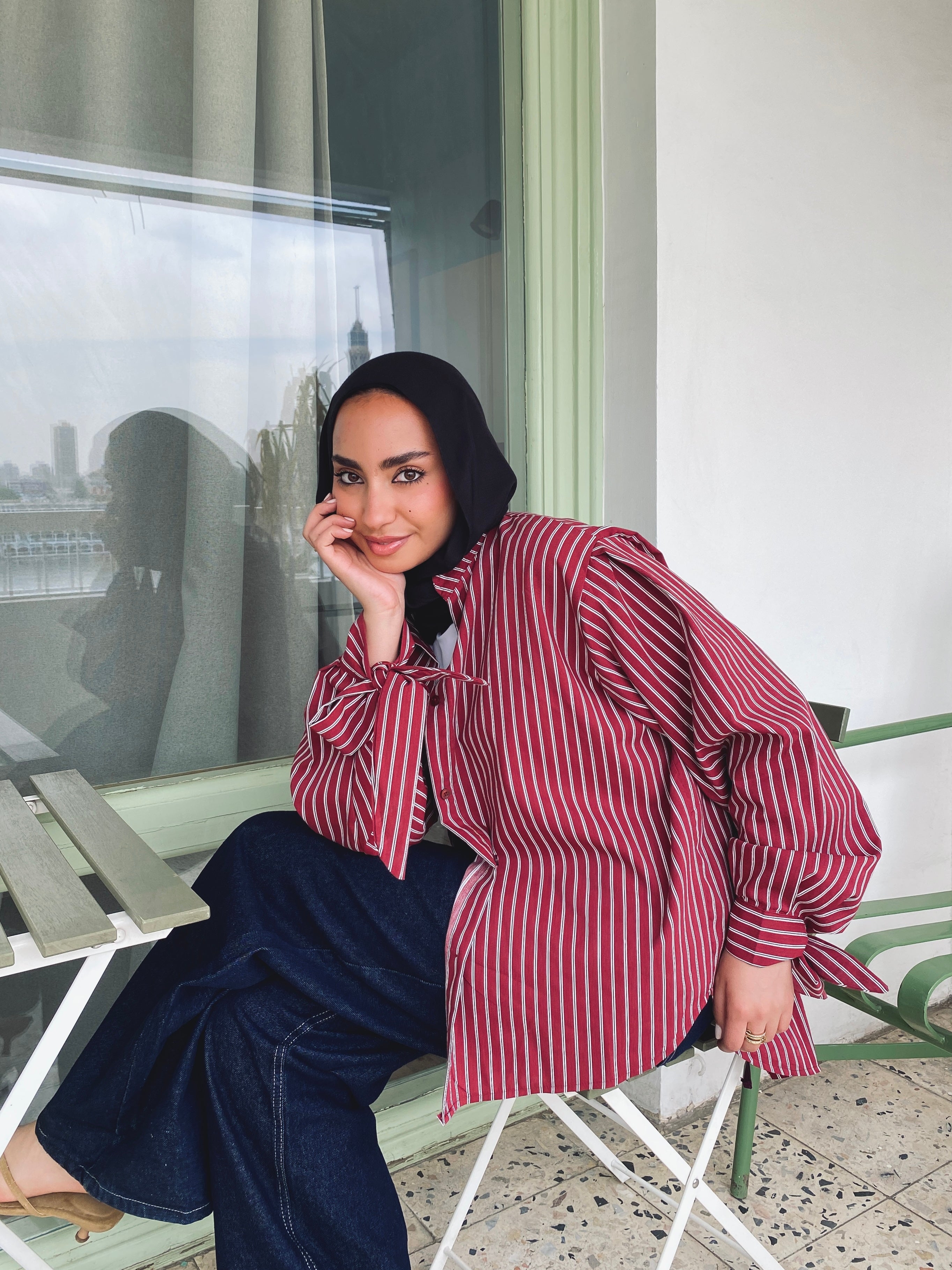 Stripe Shirt - Burgundy