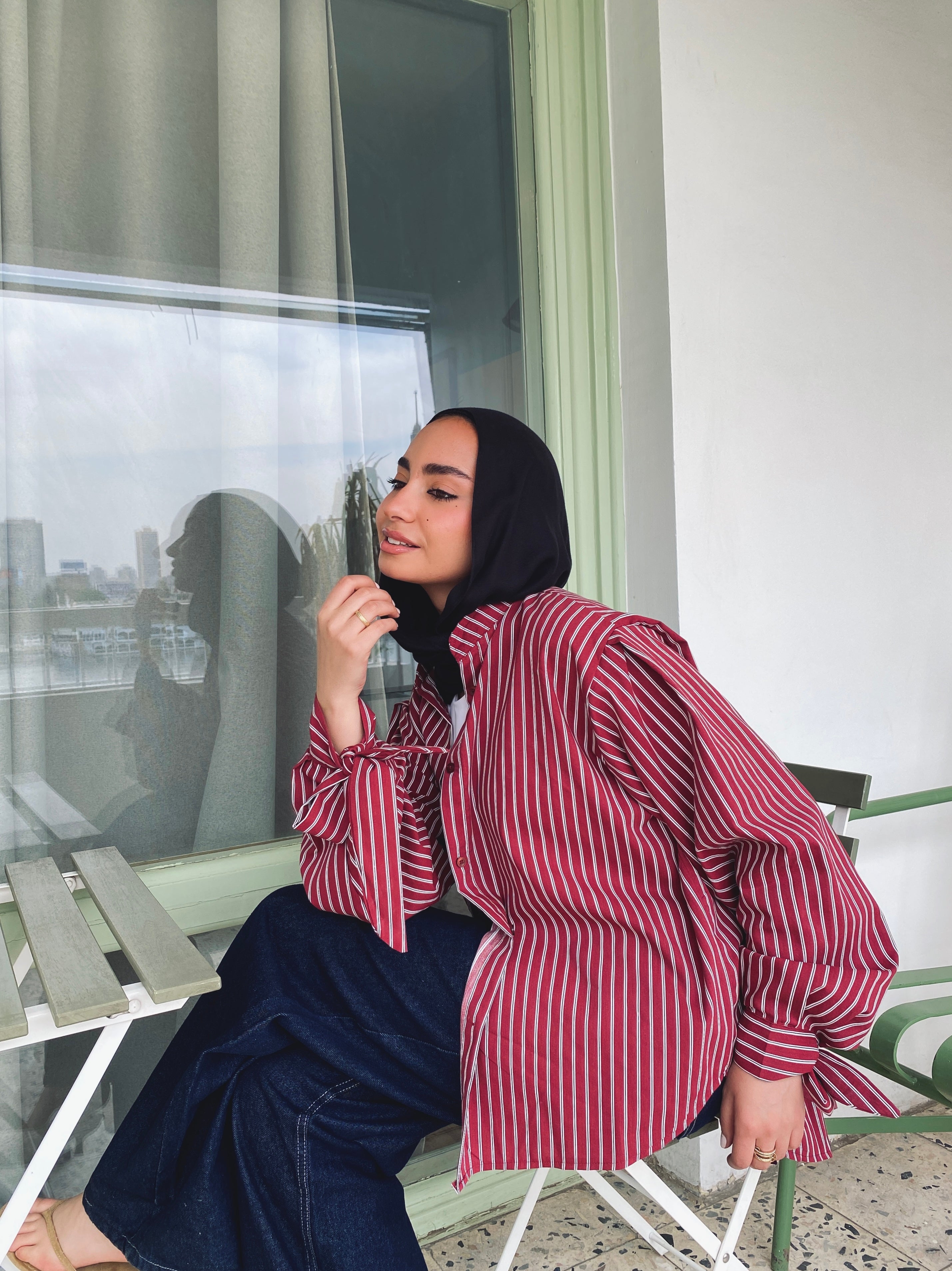 Stripe Shirt - Burgundy