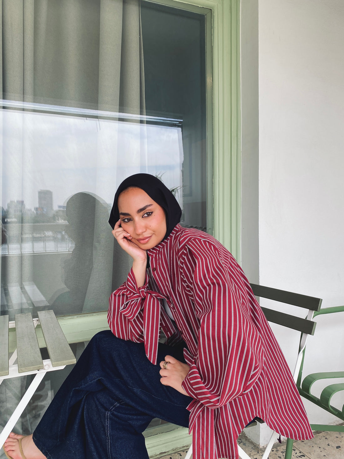 Stripe Shirt - Burgundy