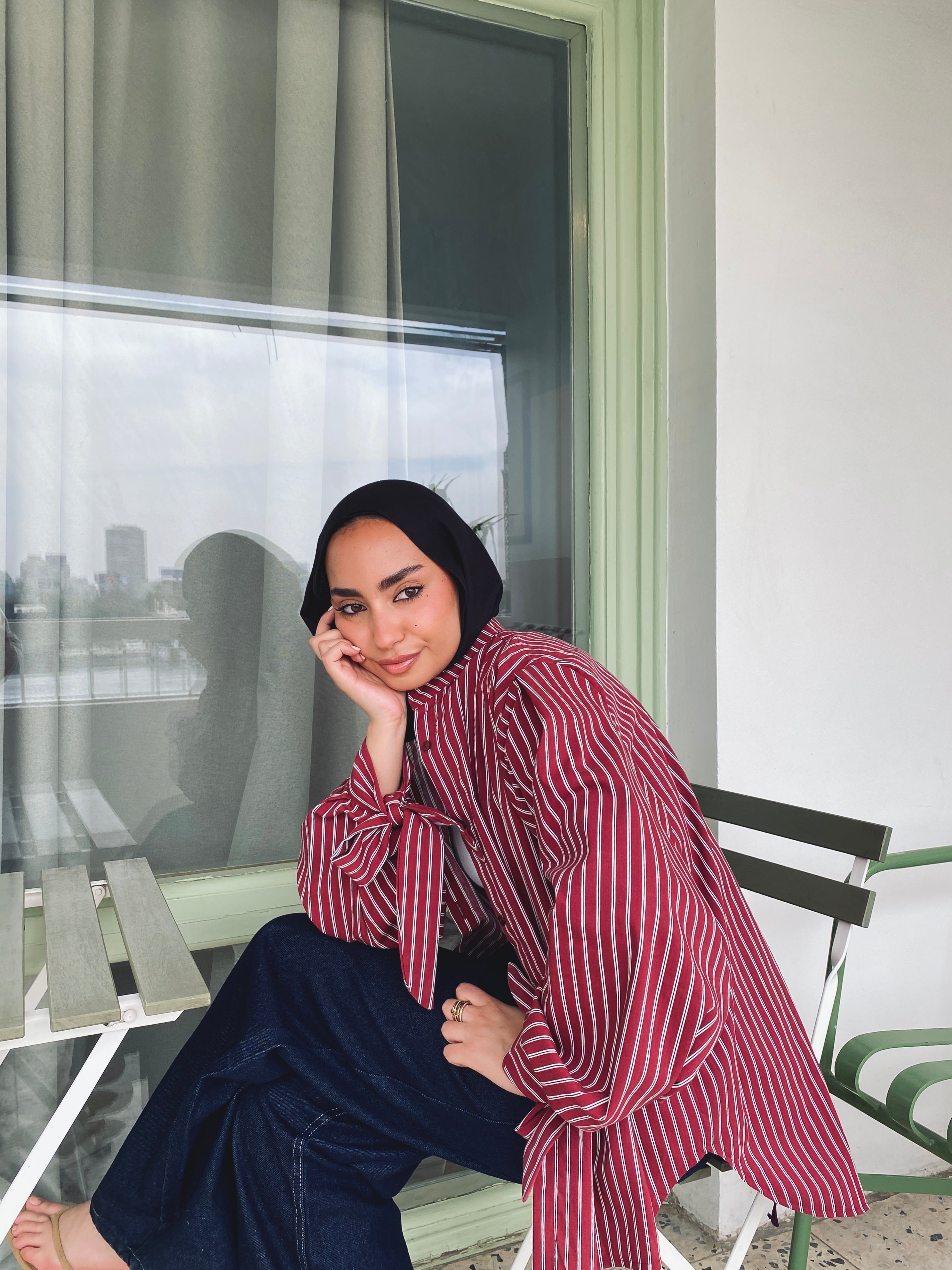 Stripe Shirt - Burgundy
