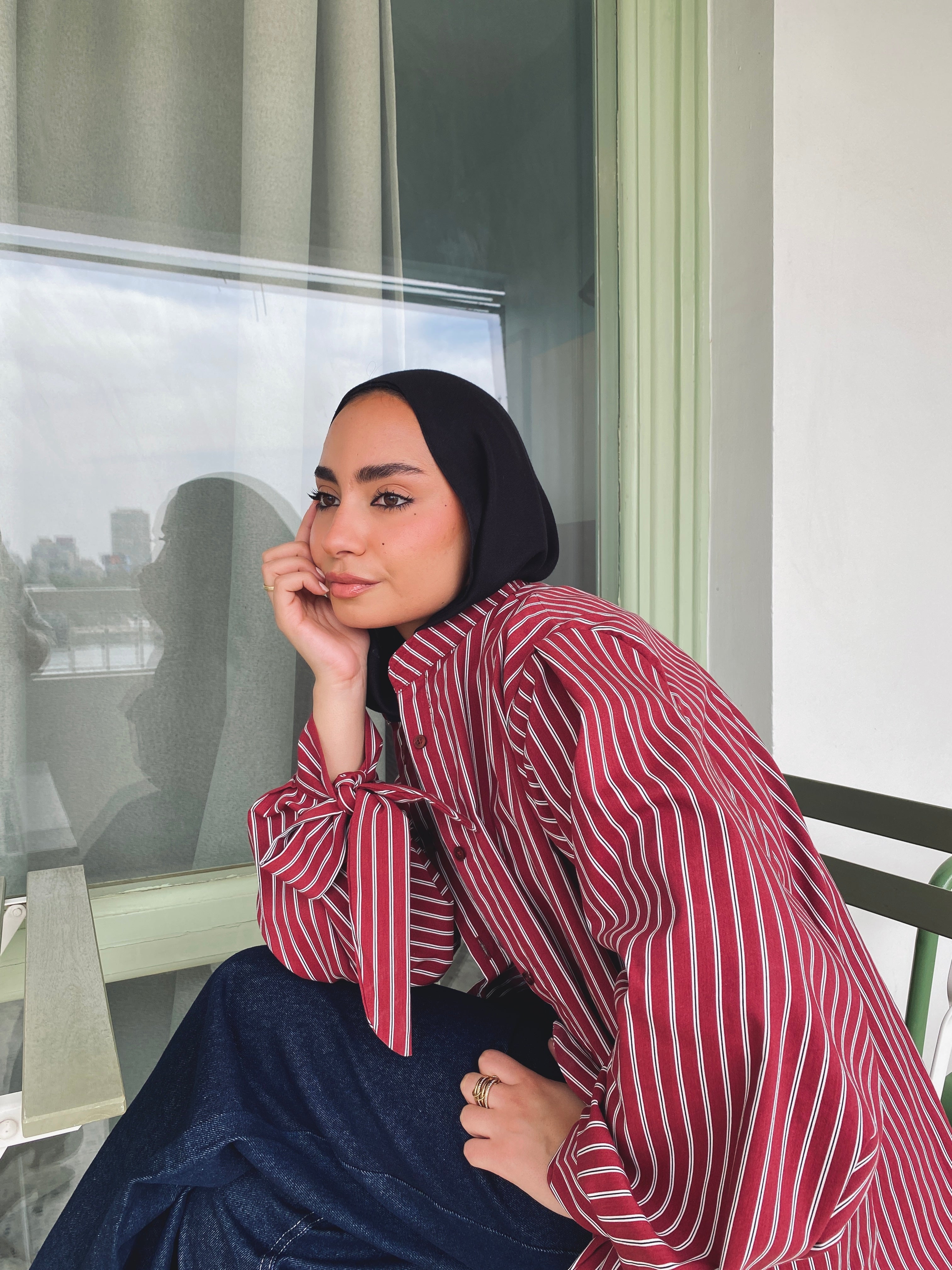 Stripe Shirt - Burgundy