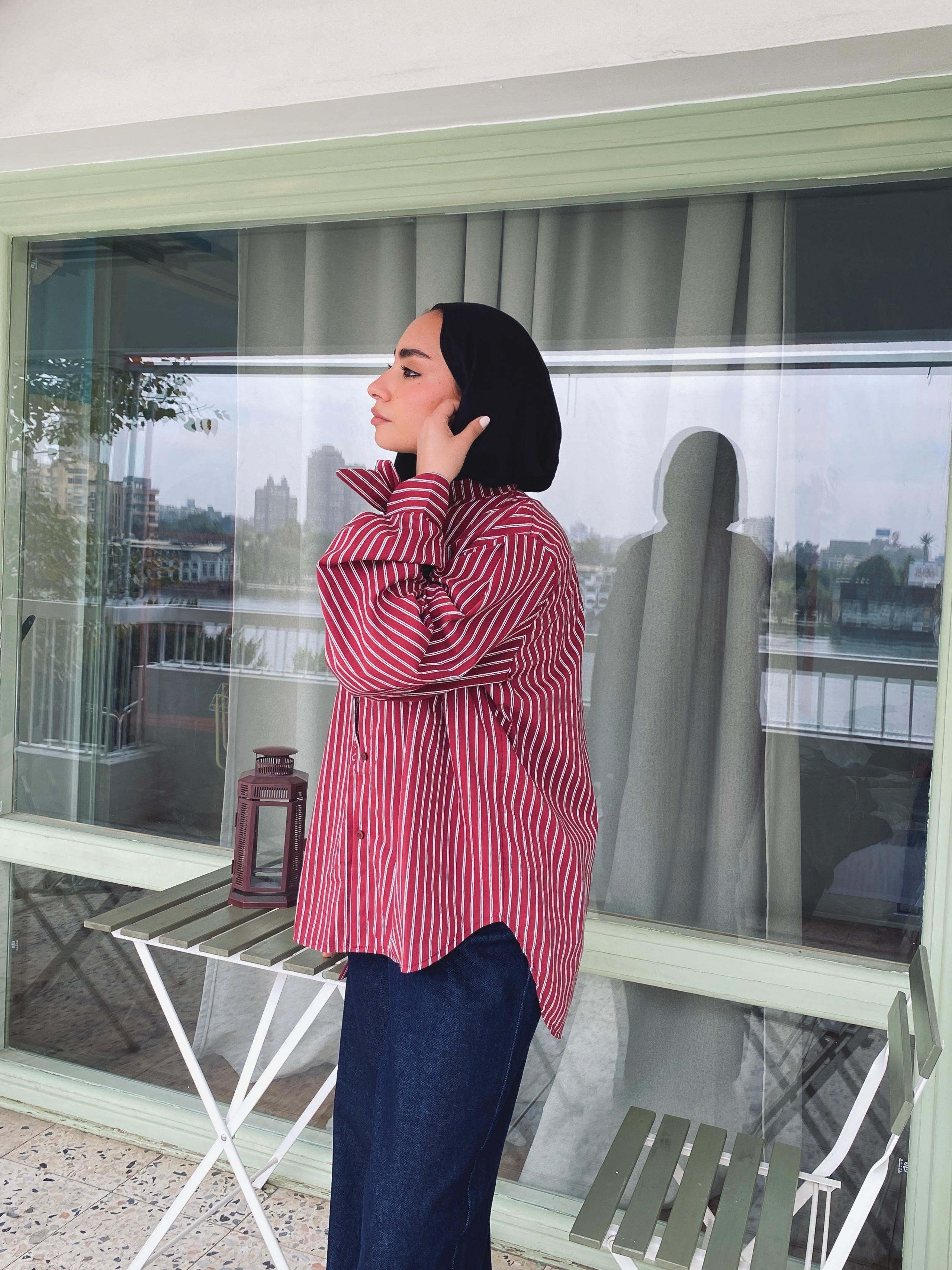 Stripe Shirt - Burgundy