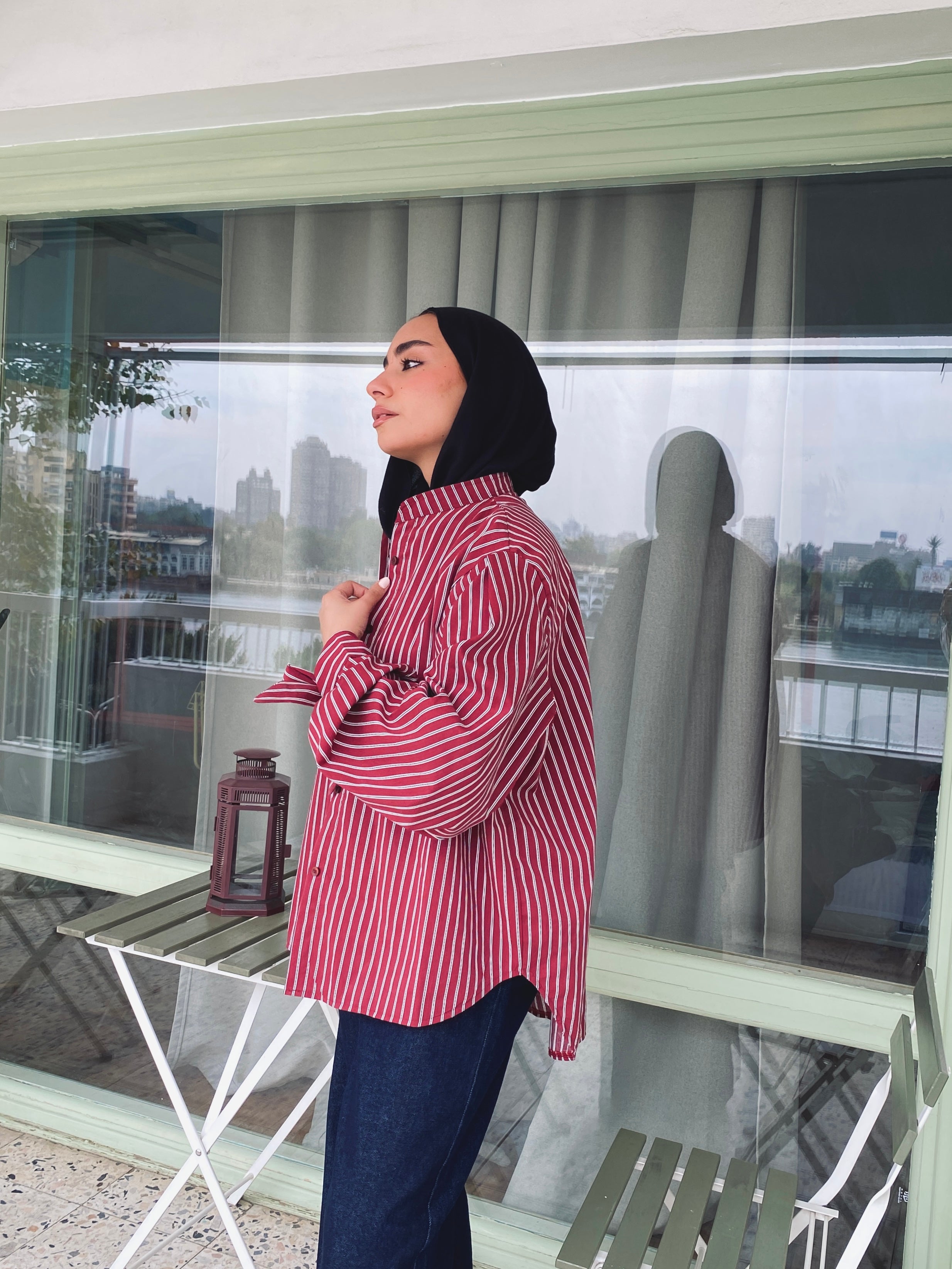 Stripe Shirt - Burgundy