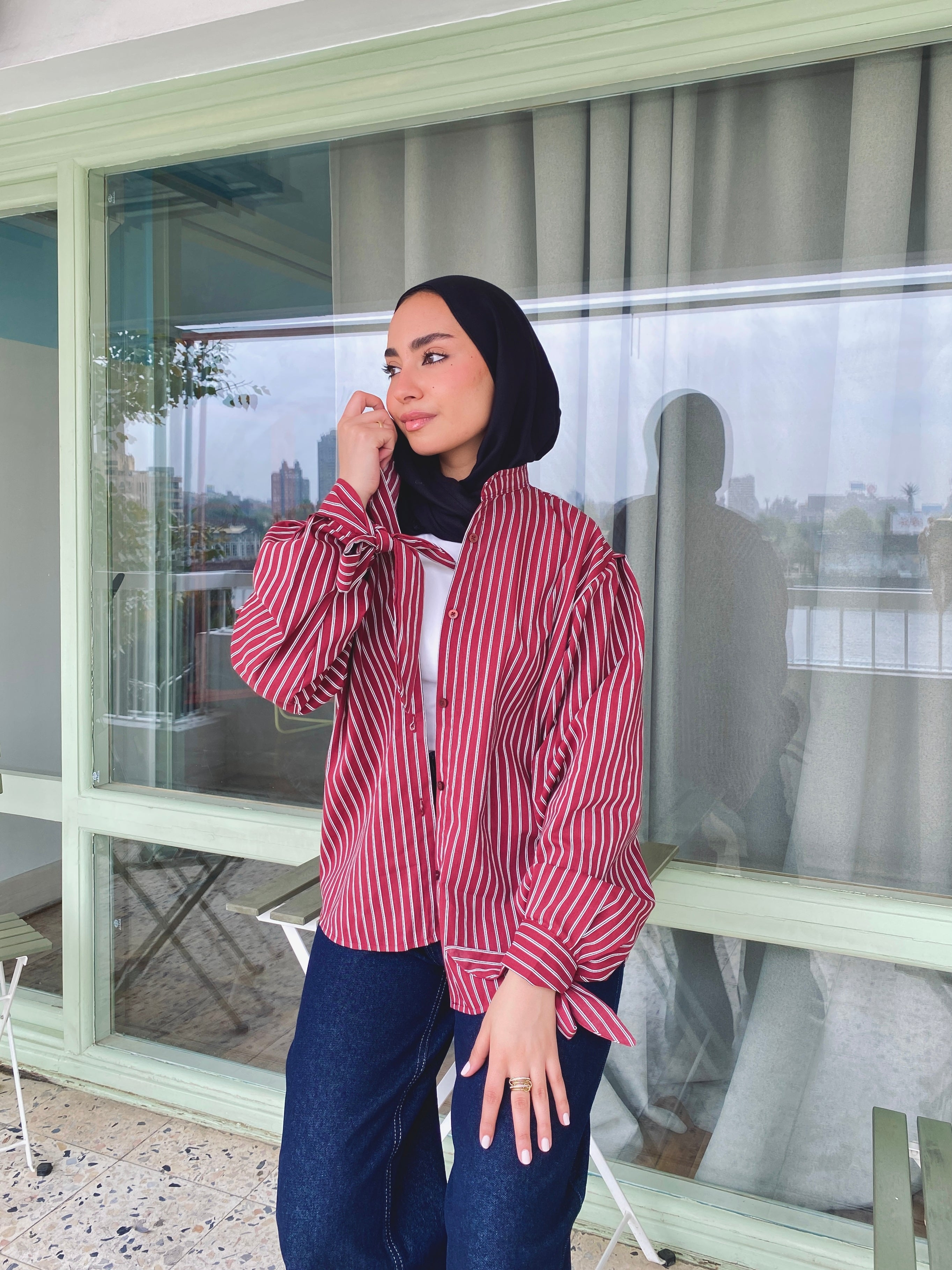 Stripe Shirt - Burgundy