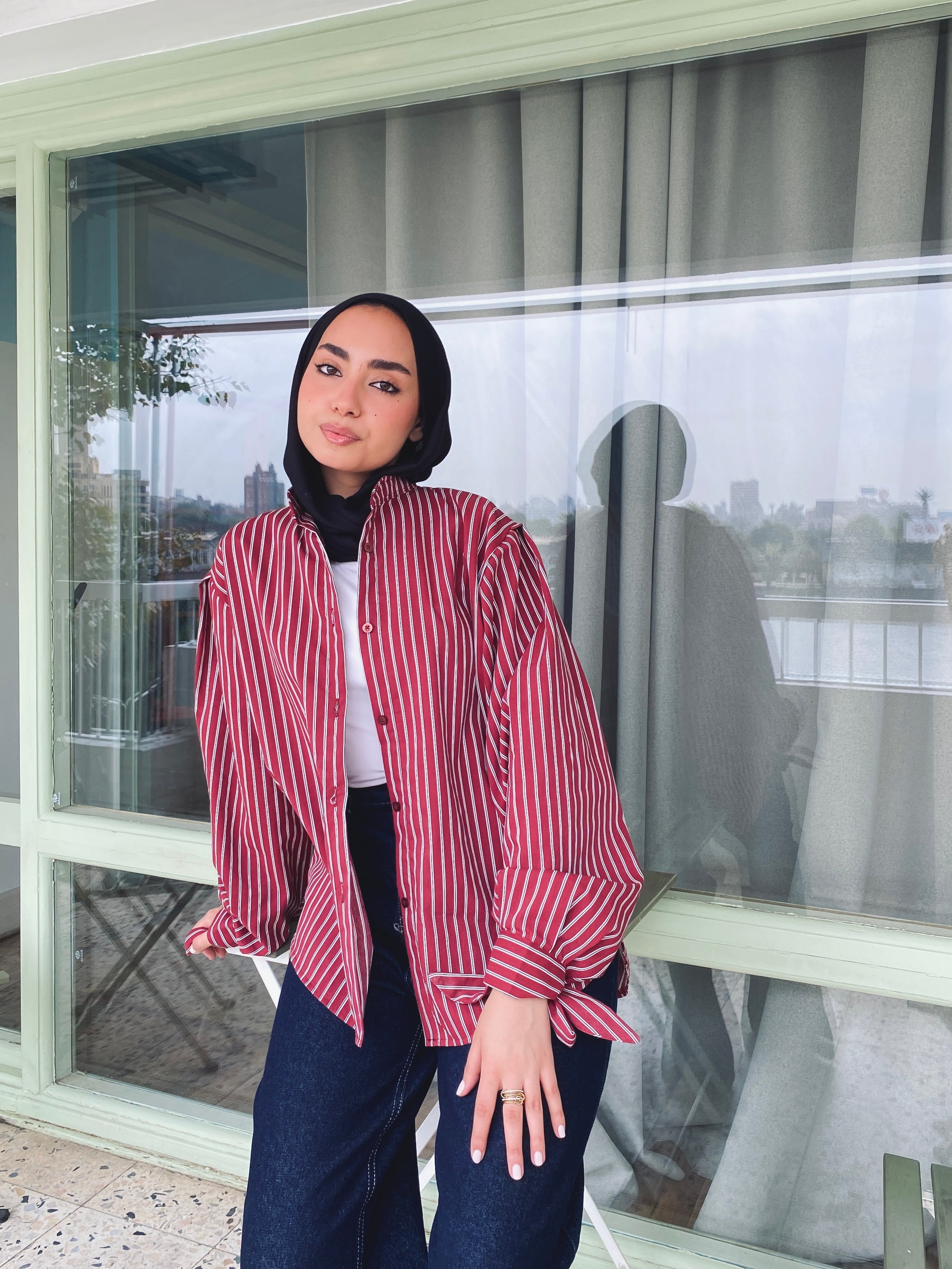 Stripe Shirt - Burgundy