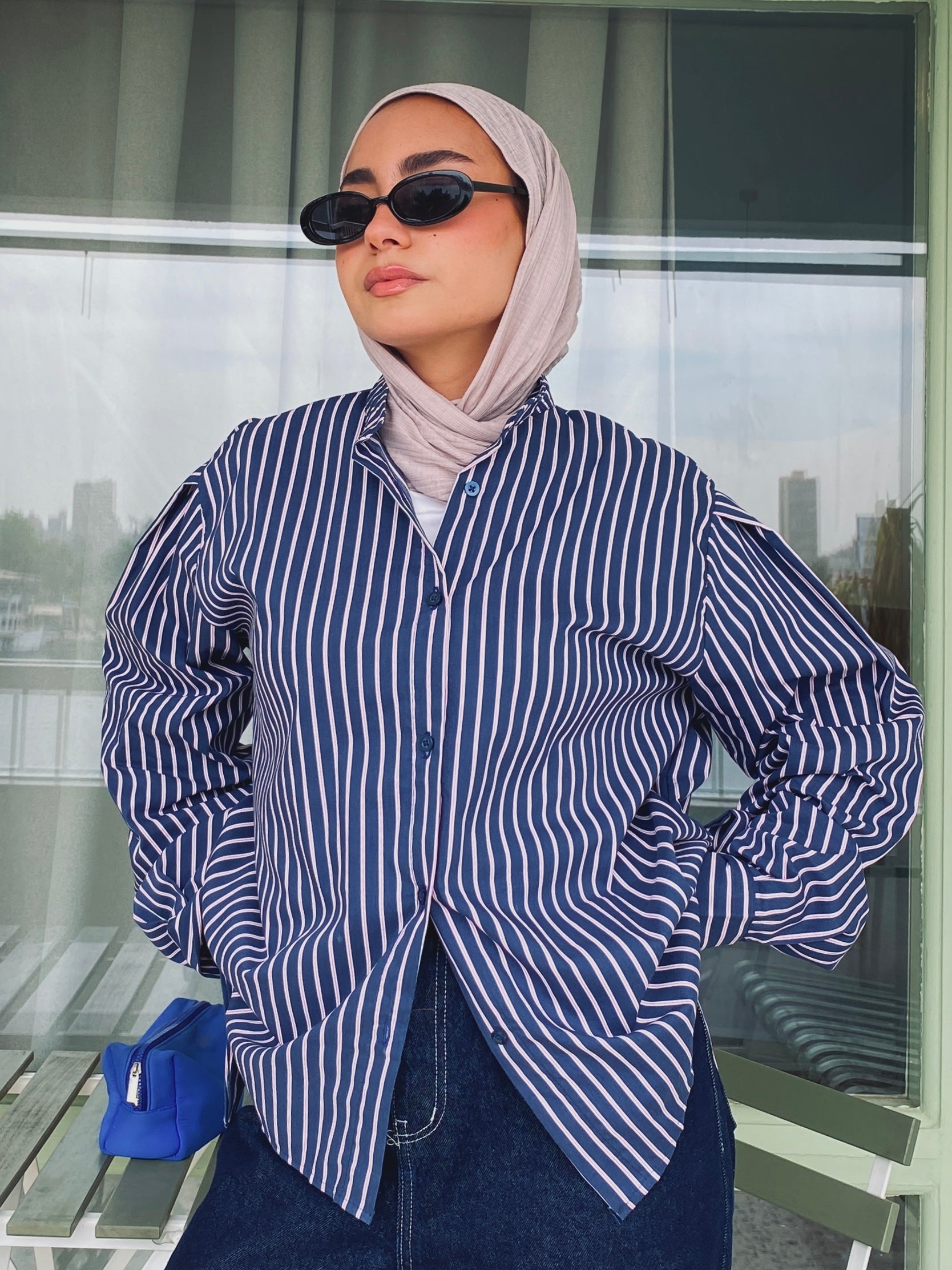 Stripe Shirt - Navy