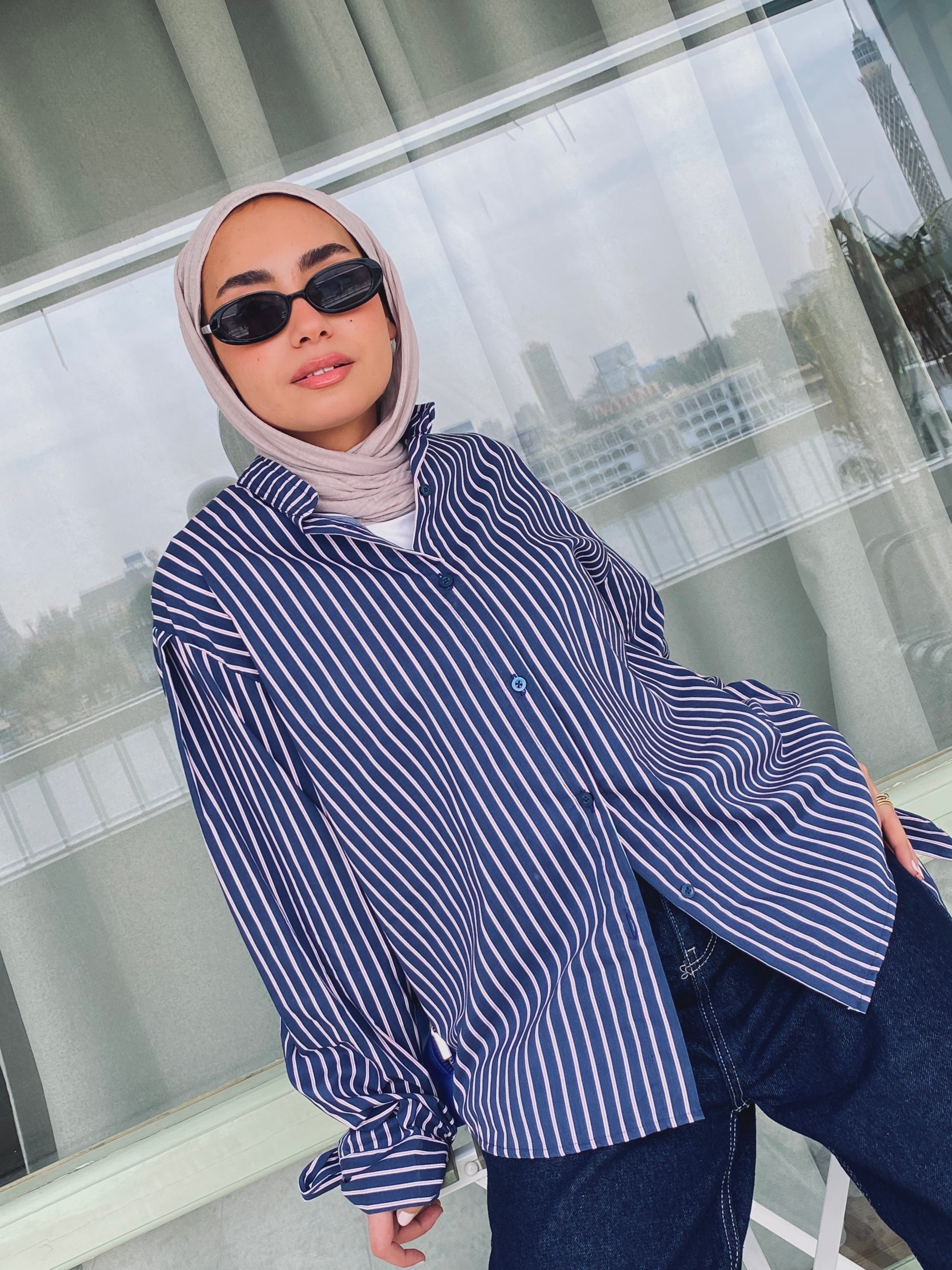 Stripe Shirt - Navy