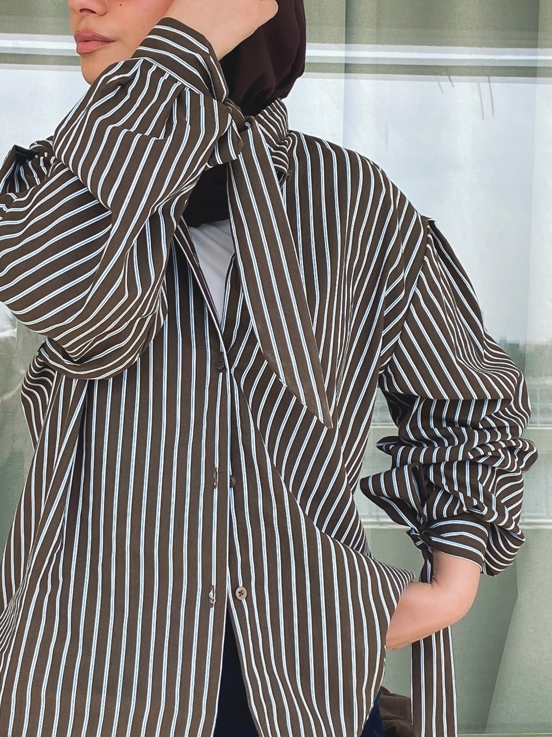 Stripe Shirt - Brown