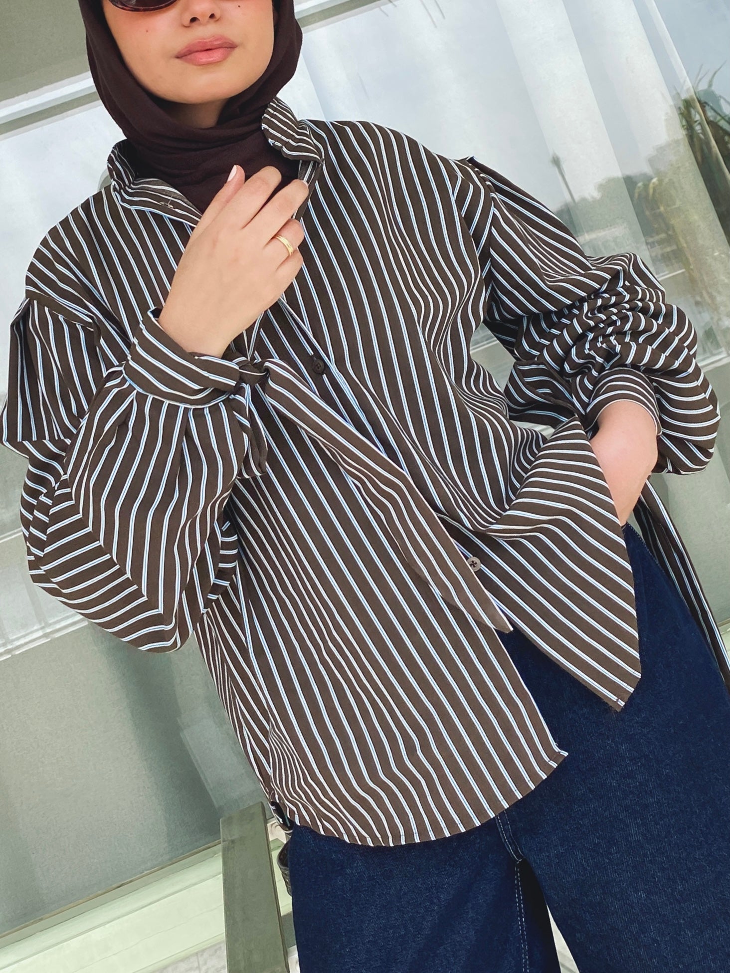 Stripe Shirt - Brown