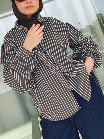 Stripe Shirt - Brown