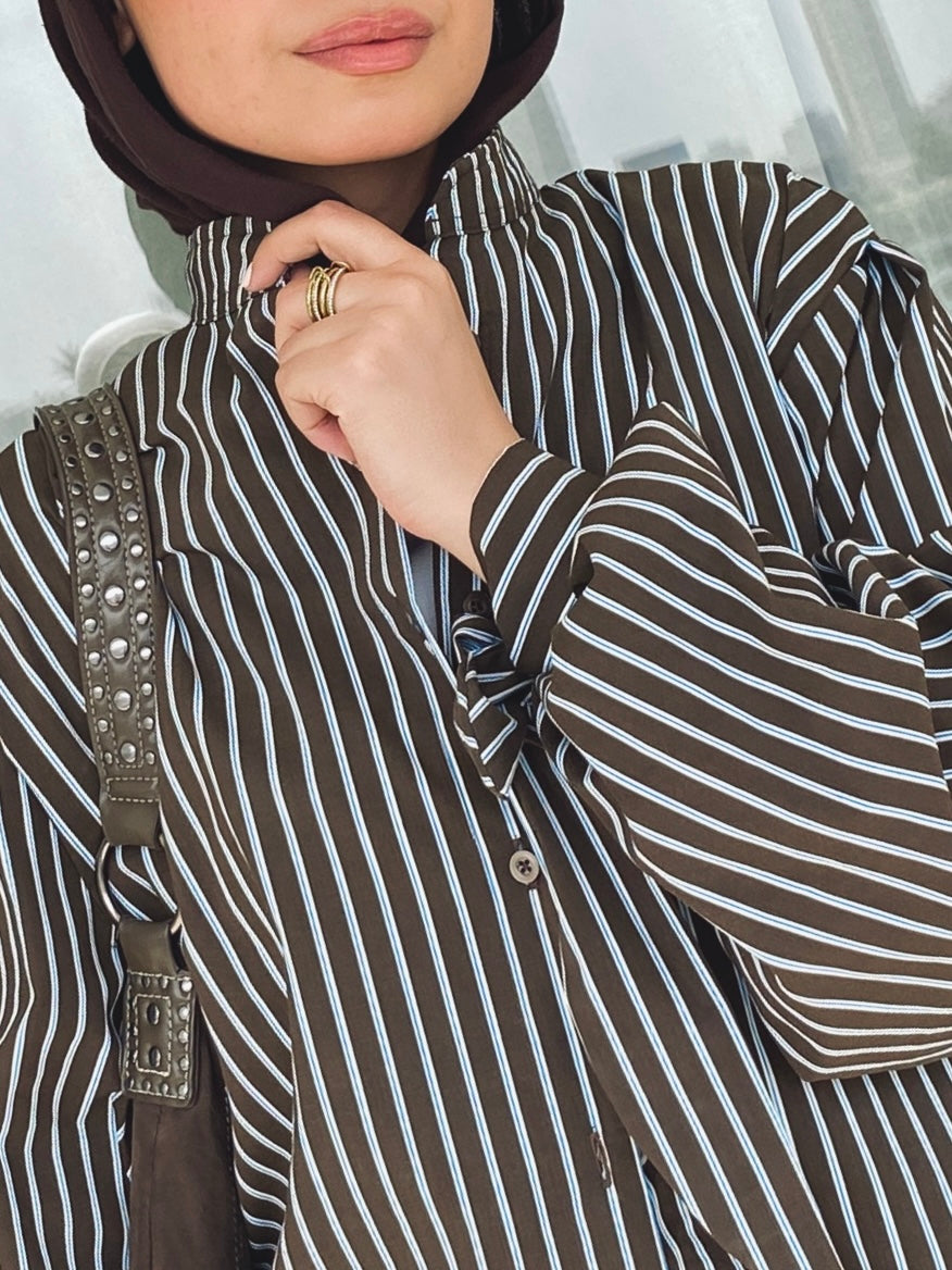 Stripe Shirt - Brown